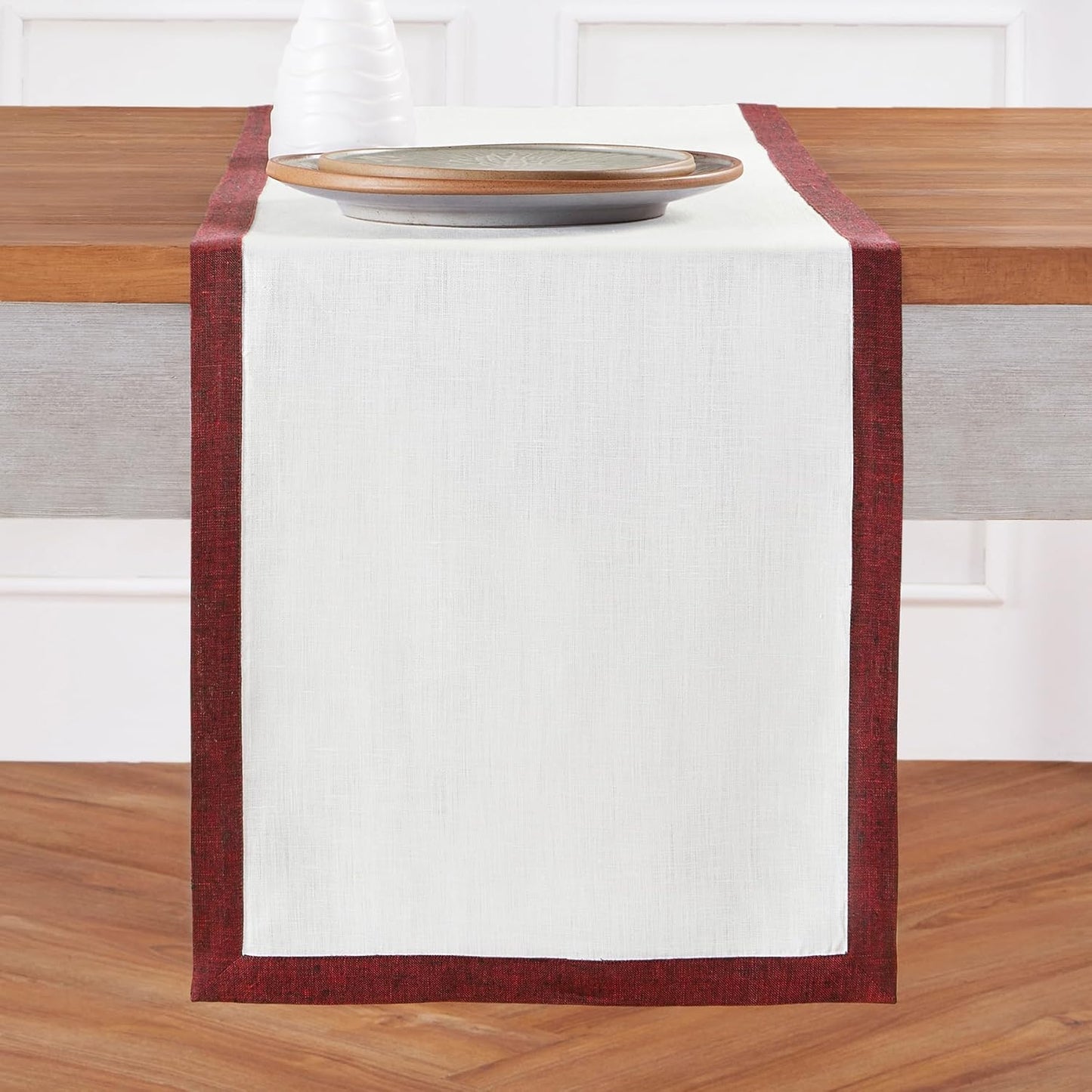 Elegant 100% Pure Linen Table Runner for Holiday Gatherings