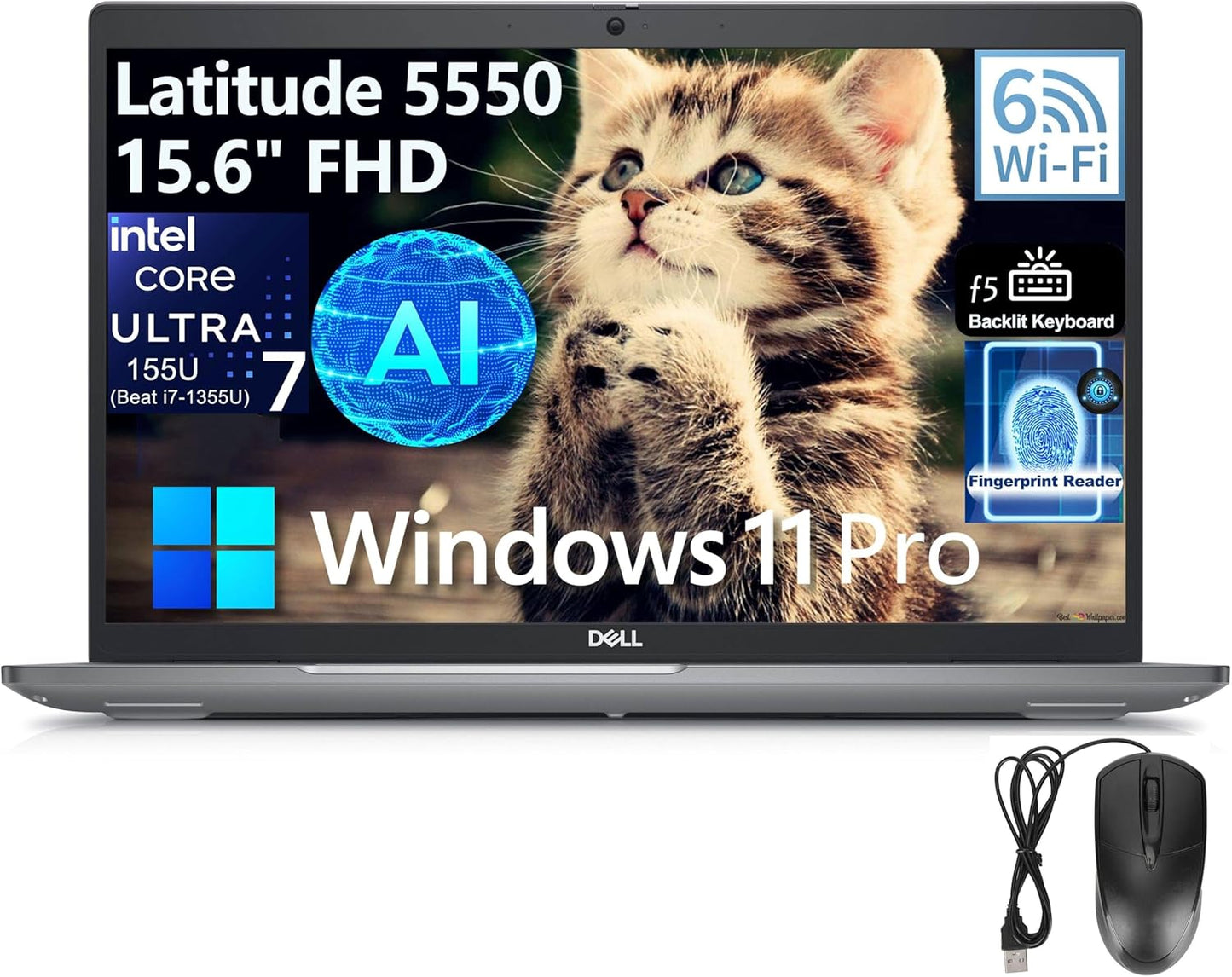 Dell Latitude 5550 Business Laptop with 64GB RAM and 2TB SSD