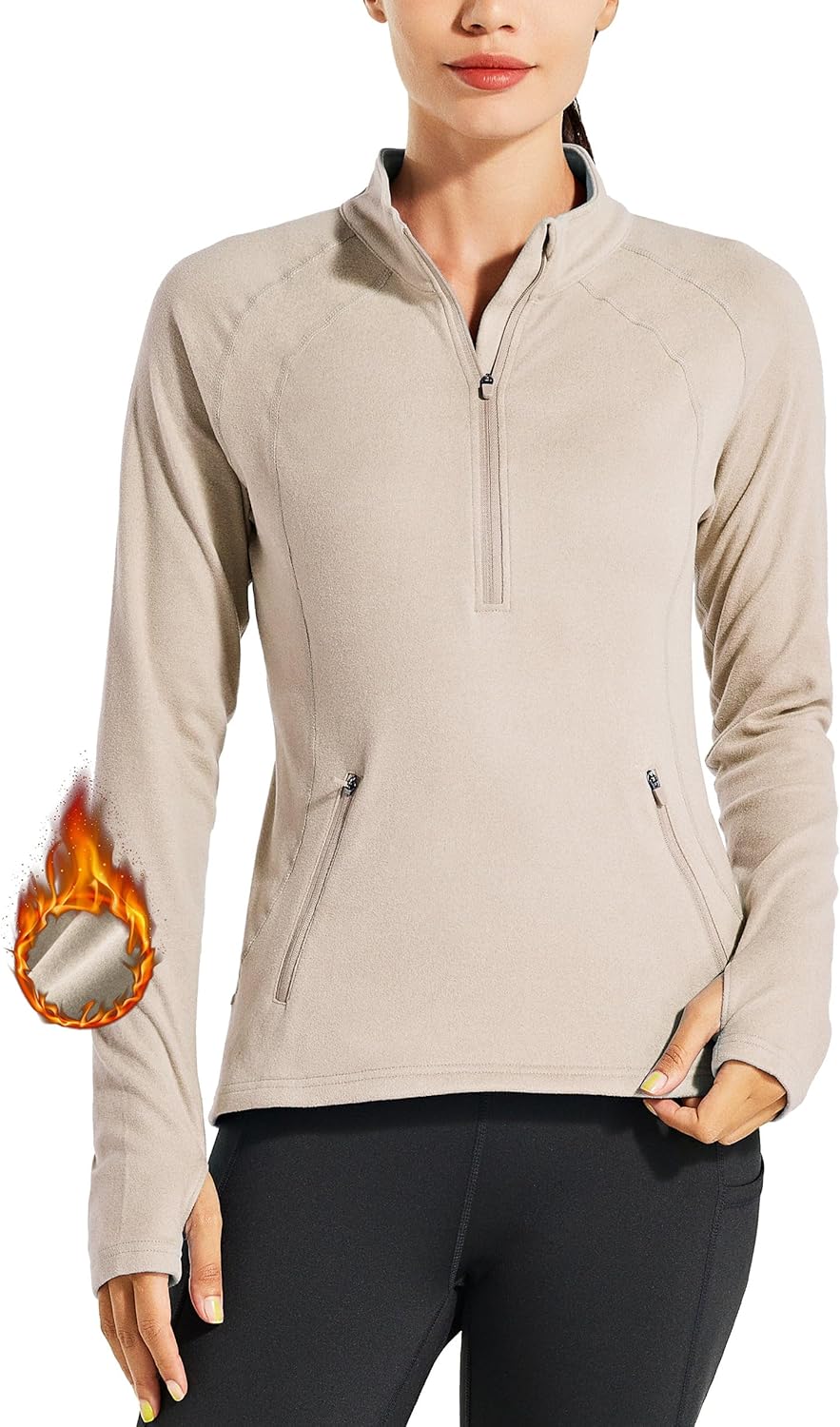 WILLIT Women's Thermal Fleece Jacket - Warm Winter Gear
