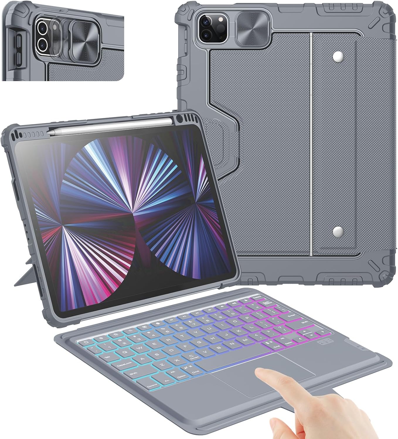 Nillkin iPad Pro 11 Case with Keyboard and Trackpad for iPad Air