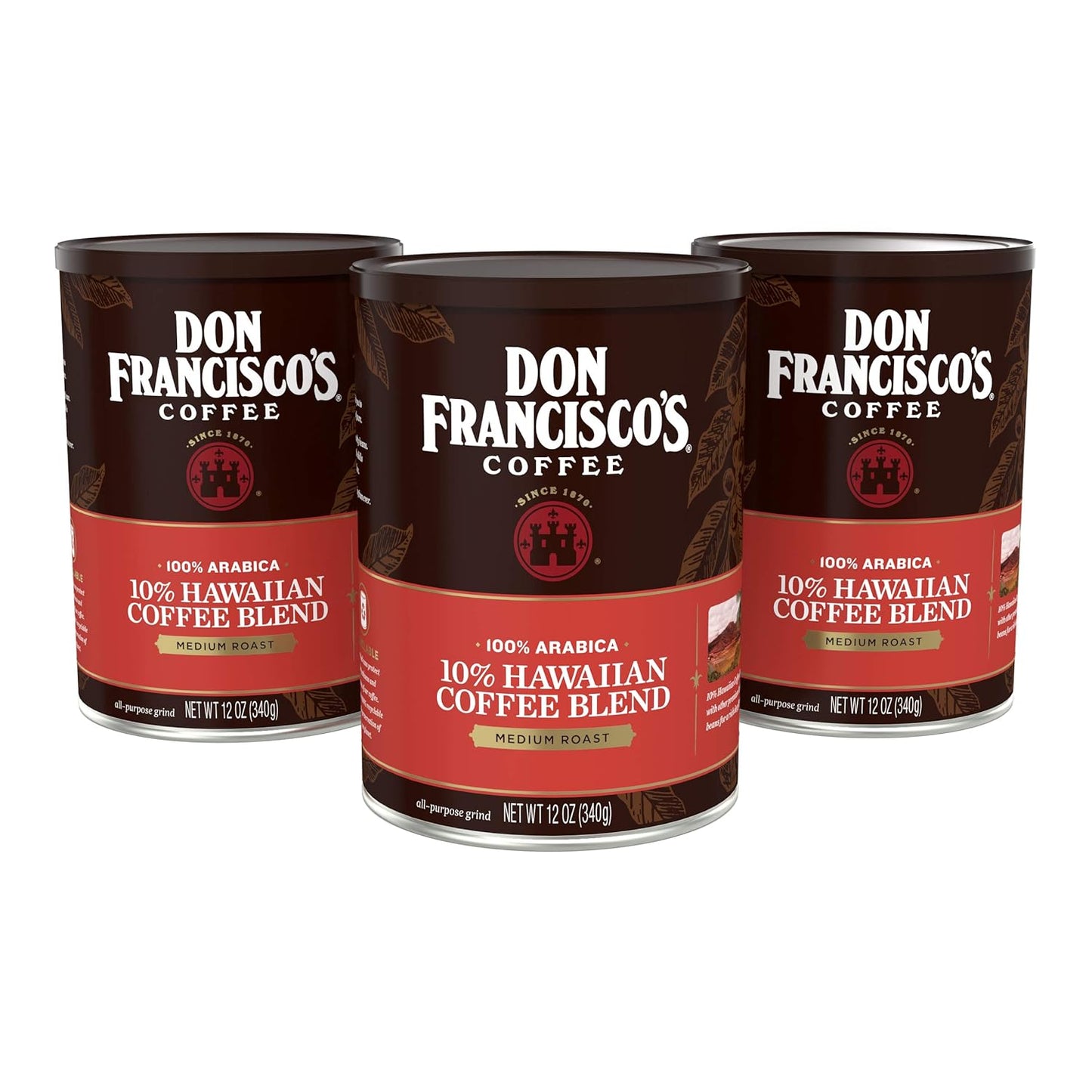 Don Francisco's Premium Hawaiian Blend Ground Coffee, 3-Pack