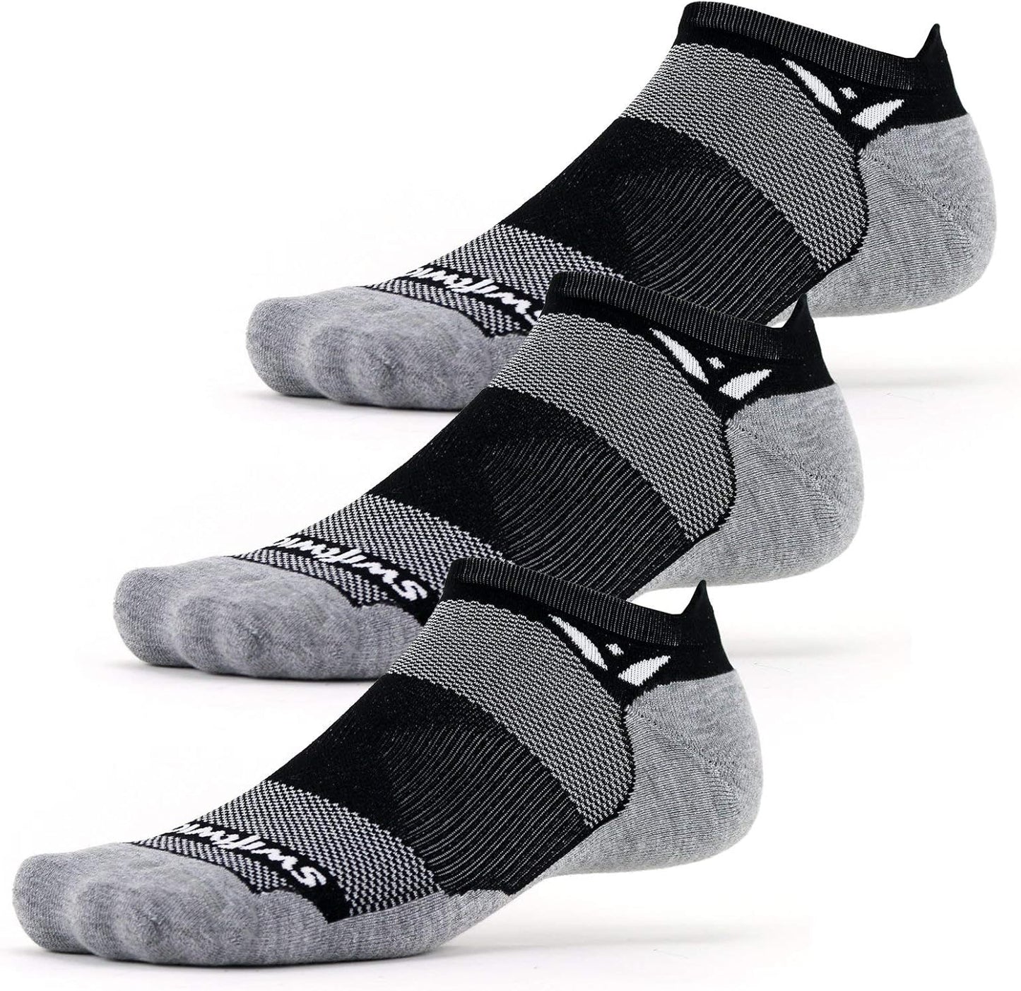 Swiftwick MAXUS No Show Tab Running & Golf Socks with Cushion