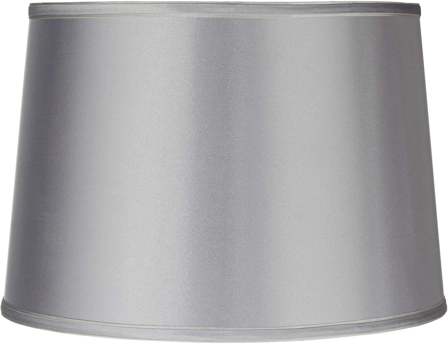 Sydnee Satin Light Gray Large Drum Lamp Shade for Stylish Decor