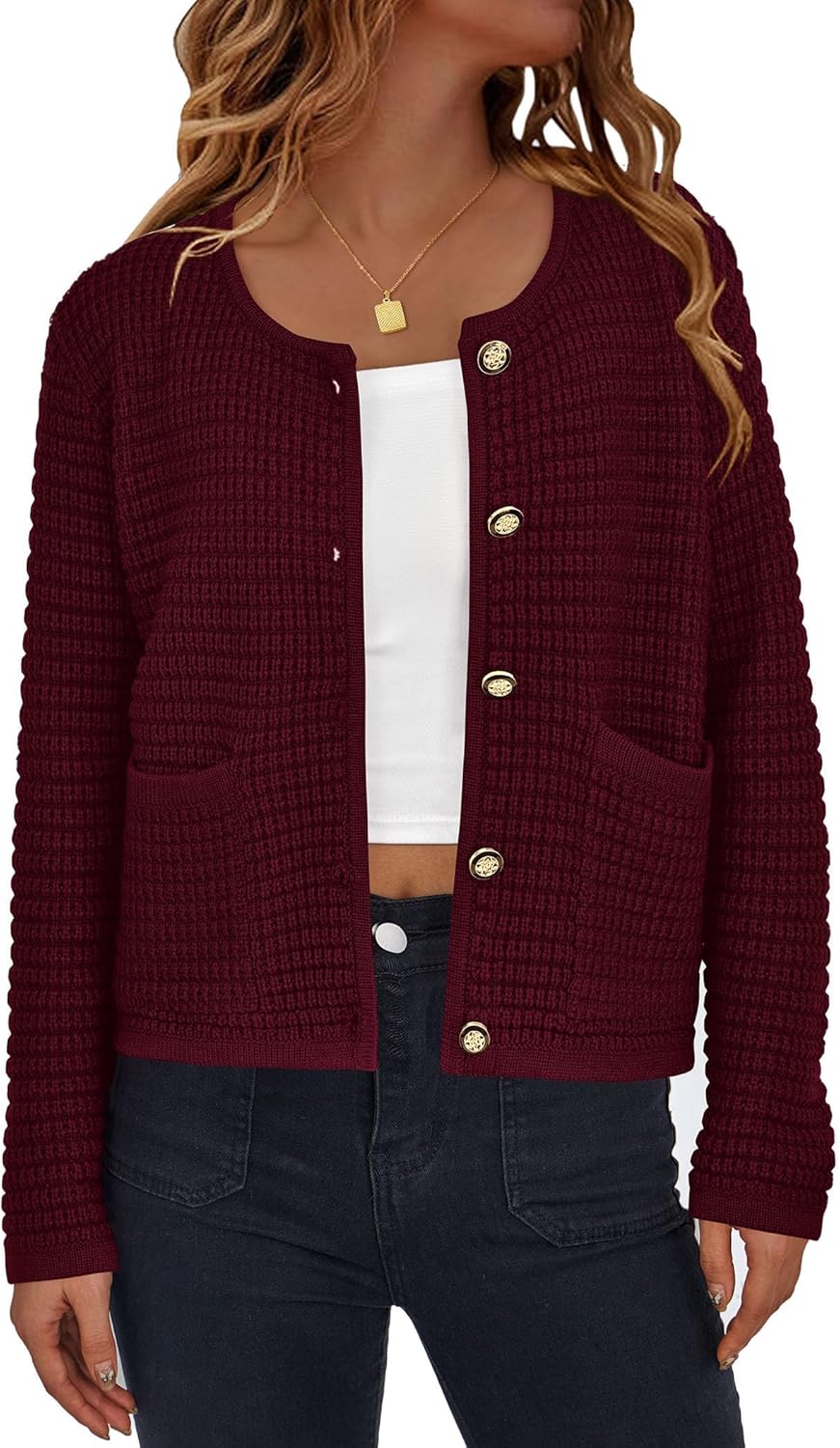 PRETTYGARDEN Women Knit Cardigan Sweaters for Fall Fashion
