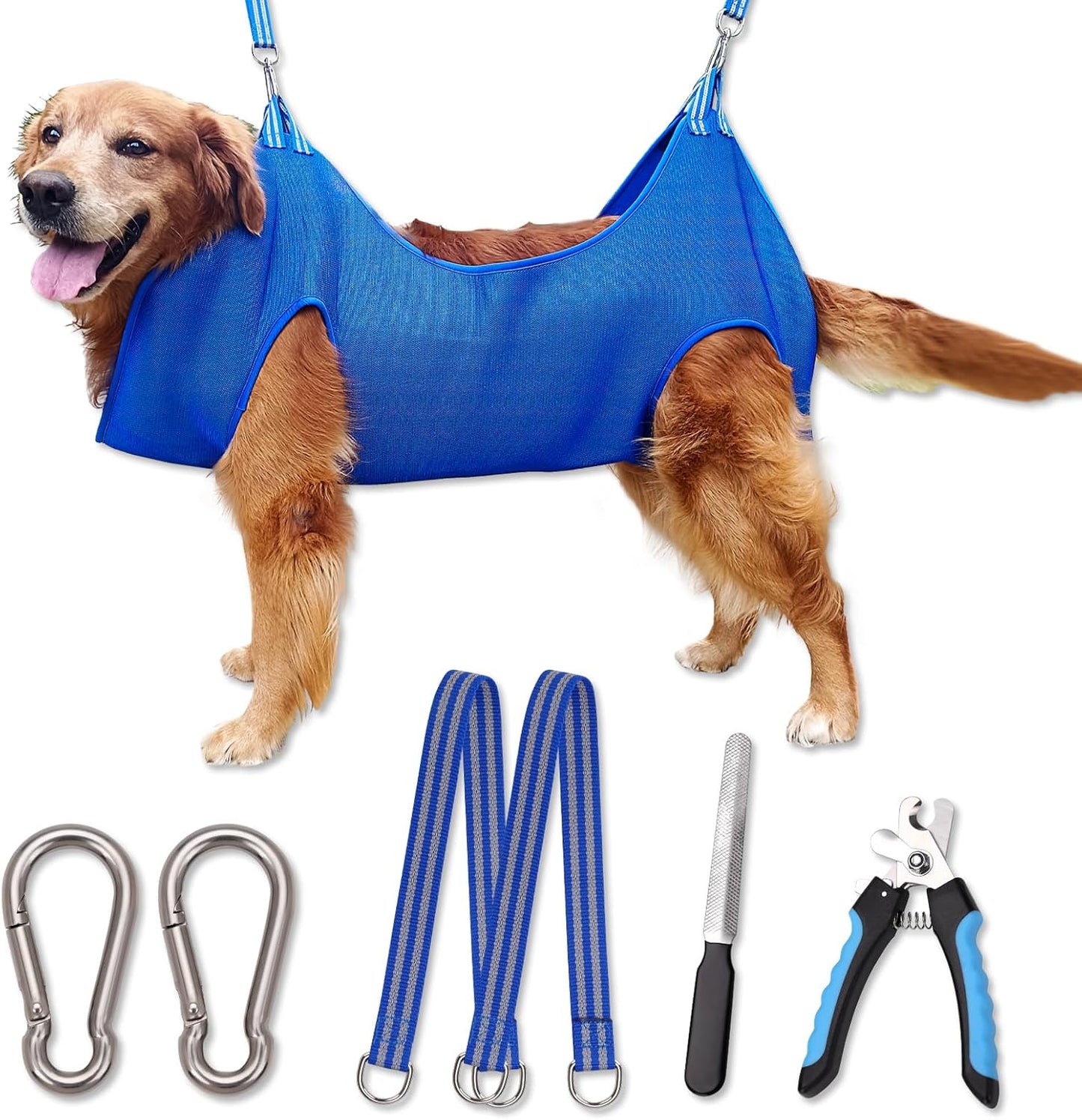 10 in 1 Pet Grooming Hammock Harness for Easy Nail Trimming