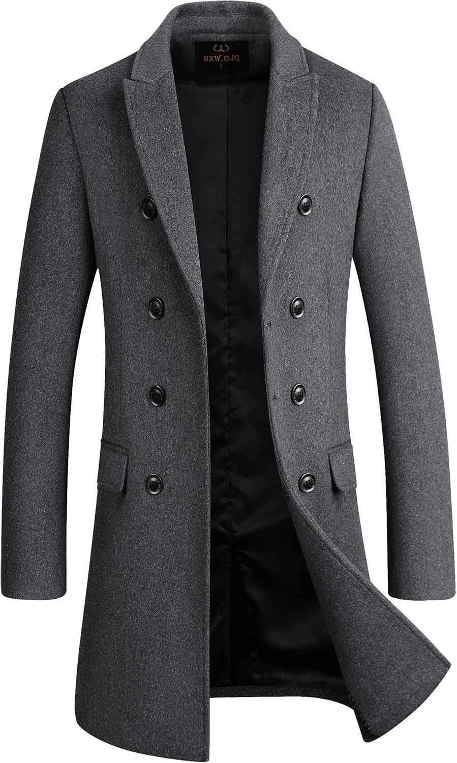Men's Premium Wool Blend Double Breasted Long Pea Coat Review