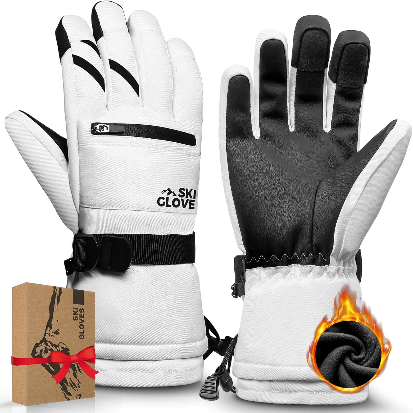ZENUTA Waterproof Winter Gloves - Warm, Breathable, Touchscreen