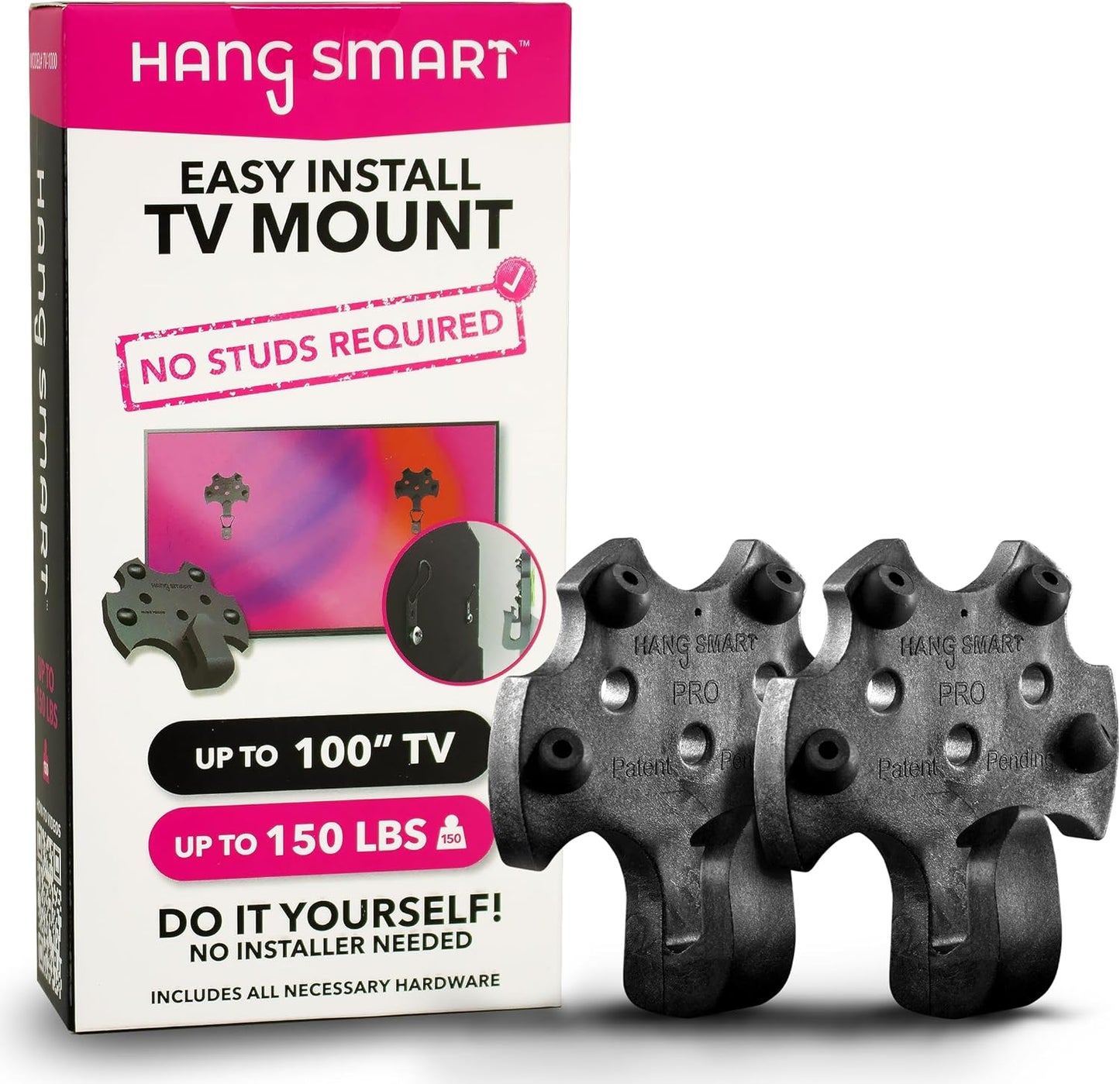 Easy Install HangSmart TV Mount - No Studs Needed!