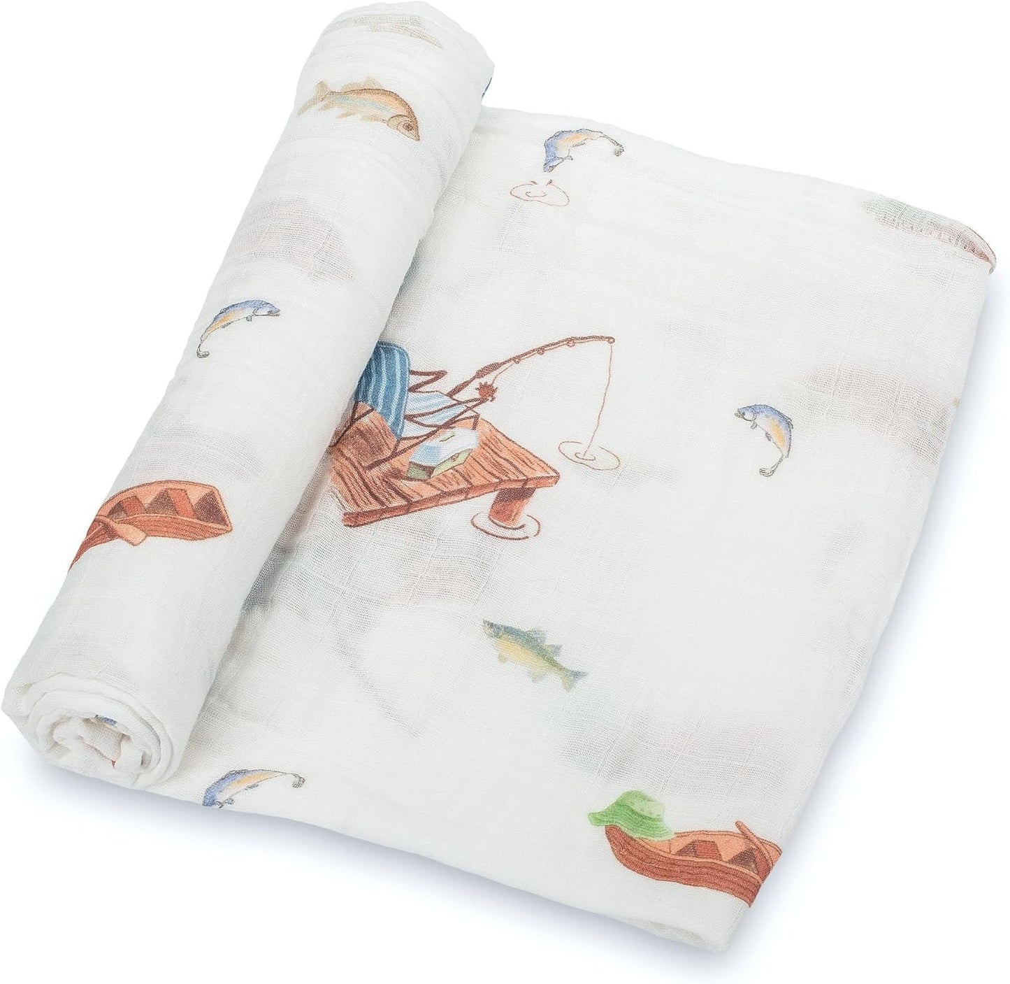 LollyBanks Cotton Muslin Swaddle Blanket - Soft & Breathable
