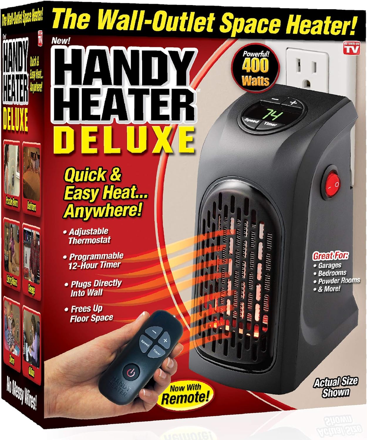 Ontel Handy Heater Deluxe | Quick Heat & Compact Design