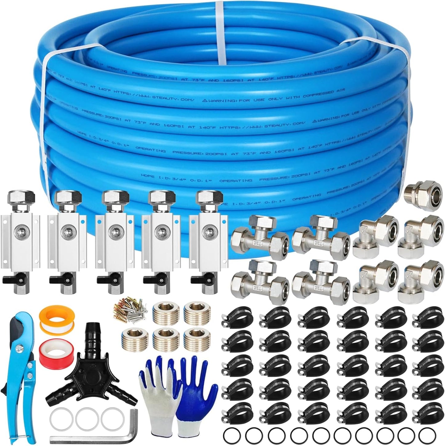 Leak-Proof Air Line Kit for Rapid Installation!