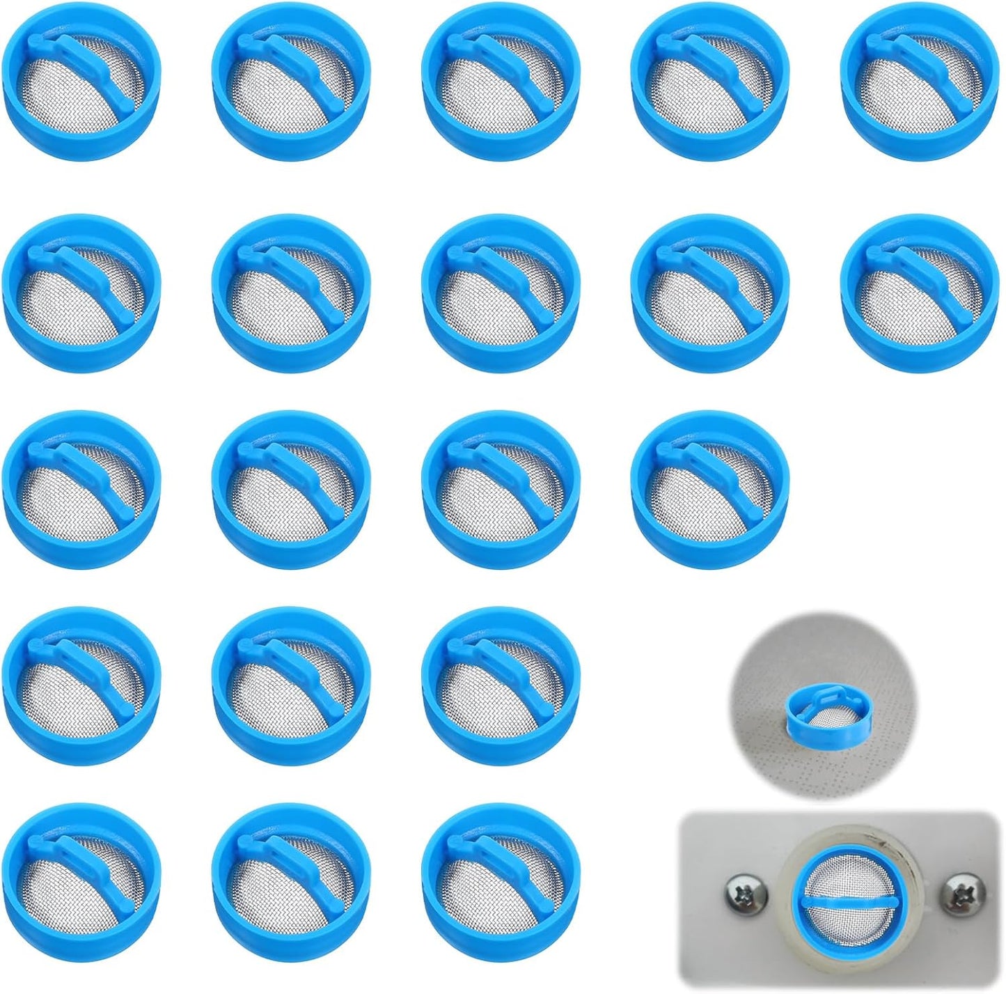 20 Pcs Washer Filter Screen Kit by Piriuuo - Improve Washing Machine Performance!