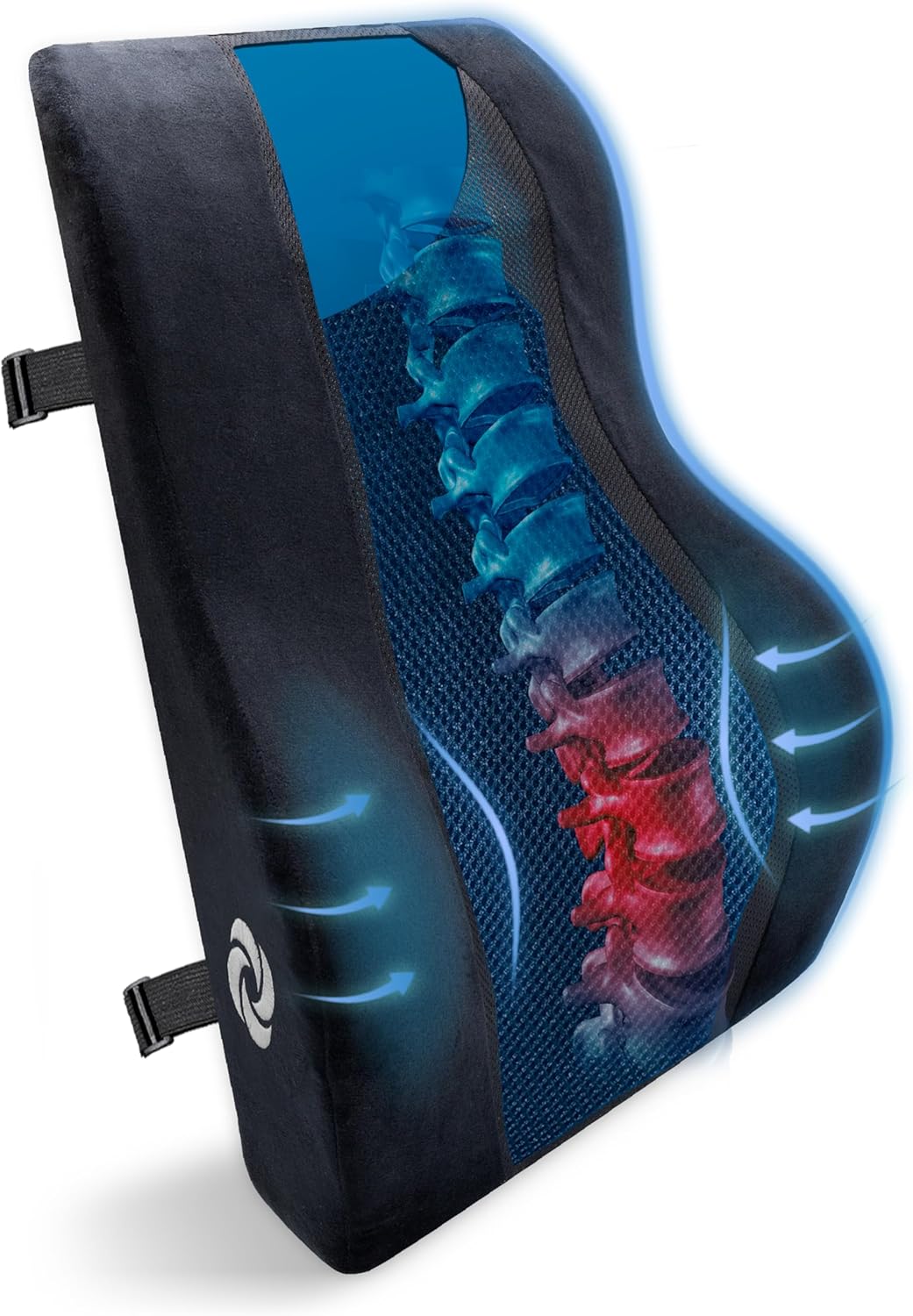 Samsonite Cooling Gel Lumbar Pillow Eases Lower Back Pain