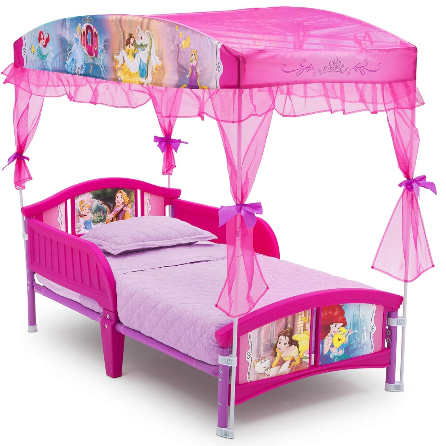 Delta Children Canopy Toddler Bed for Disney Princess Fans