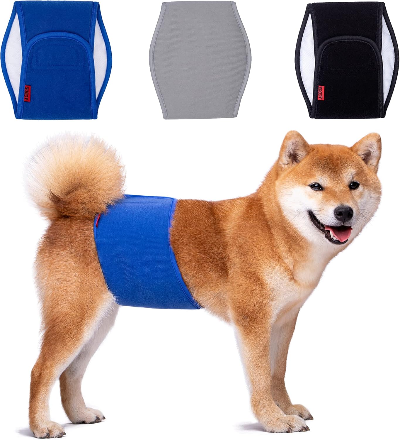 Upgrade Male Dog Belly Bands - Pack of 3