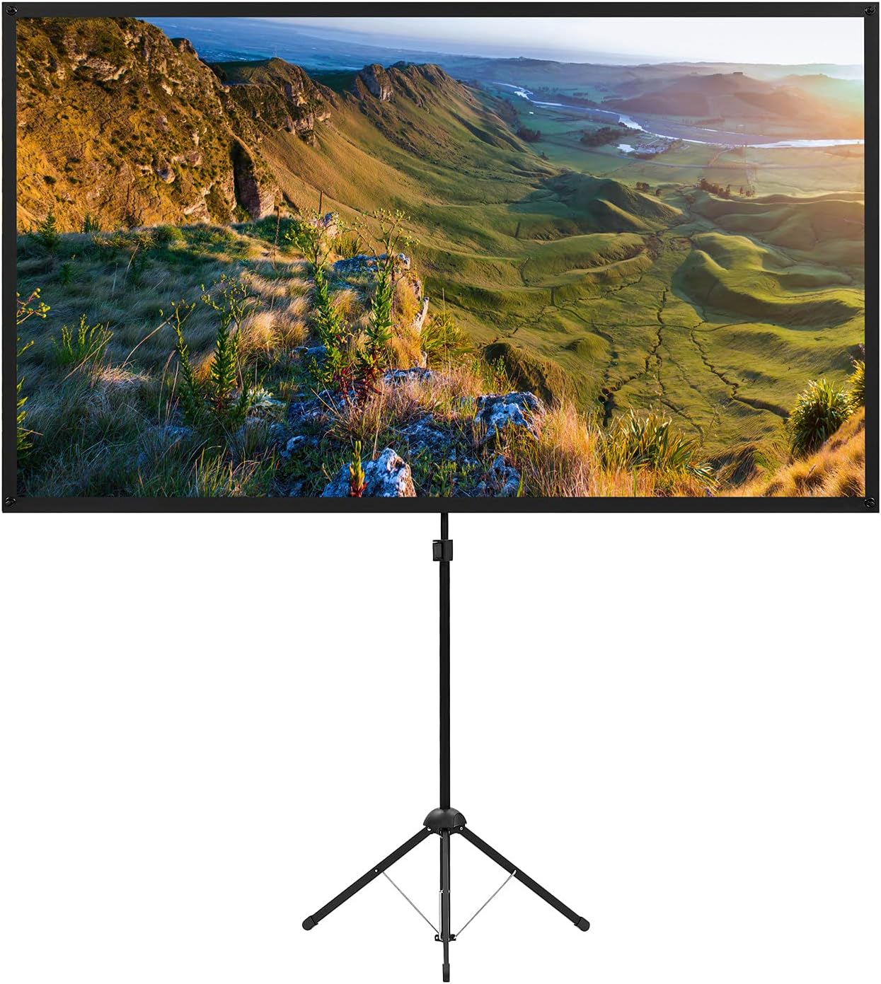 100 Inch Projector Screen with Stand for Outdoor and Indoor Use