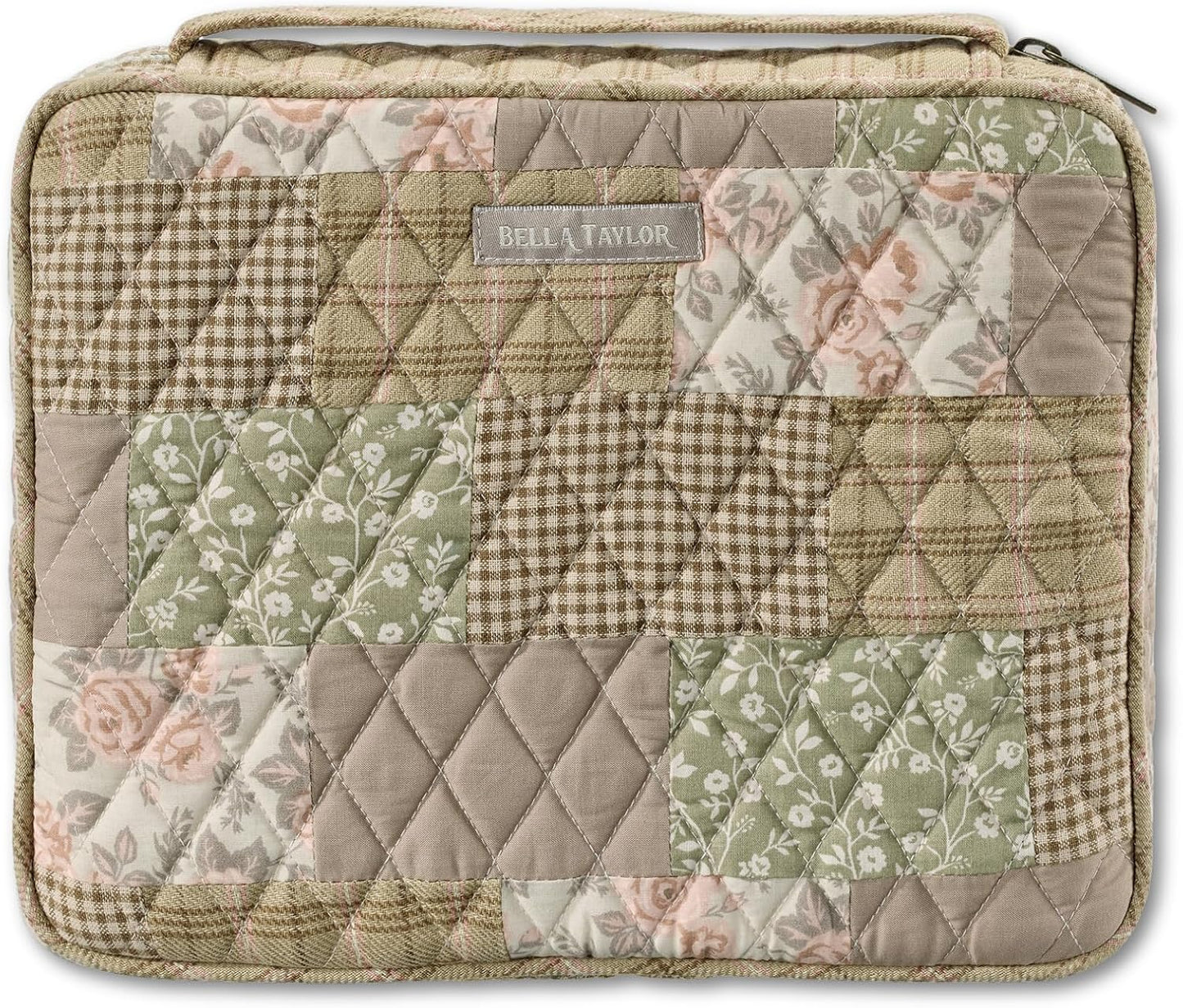 Quilted Bible Cover for Women - Large Study Bible Case