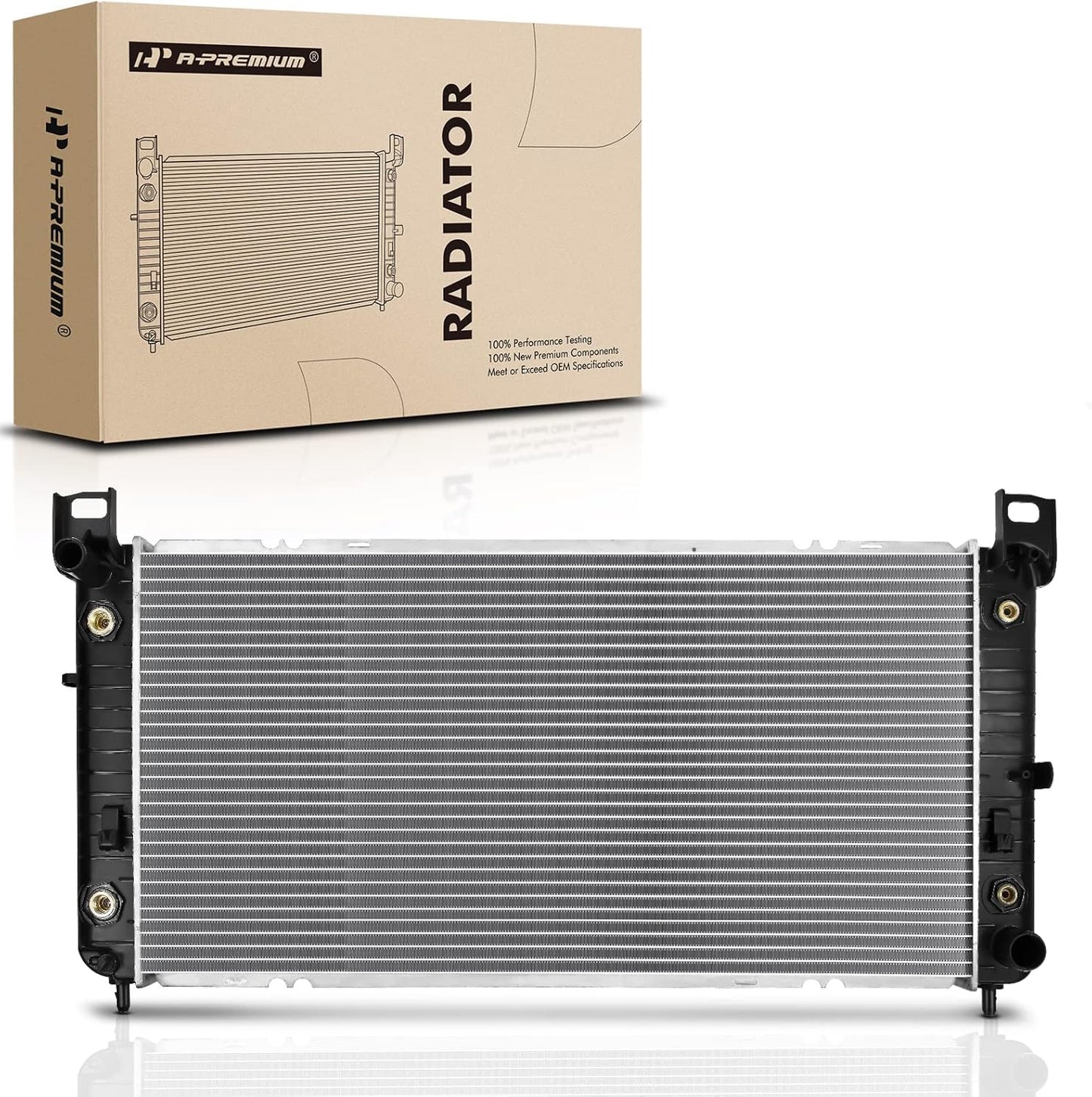 A-Premium 34in Engine Coolant Radiator Assembly for Chevy & GMC