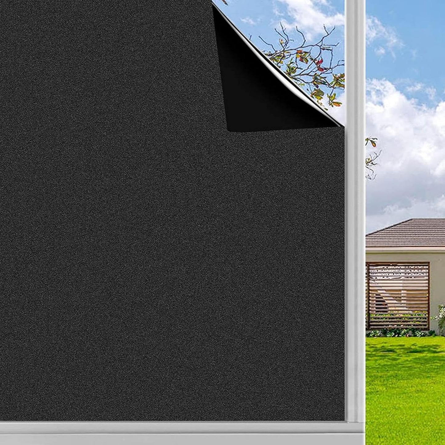 Finnez Blackout Window Privacy Film for Home or Office Use
