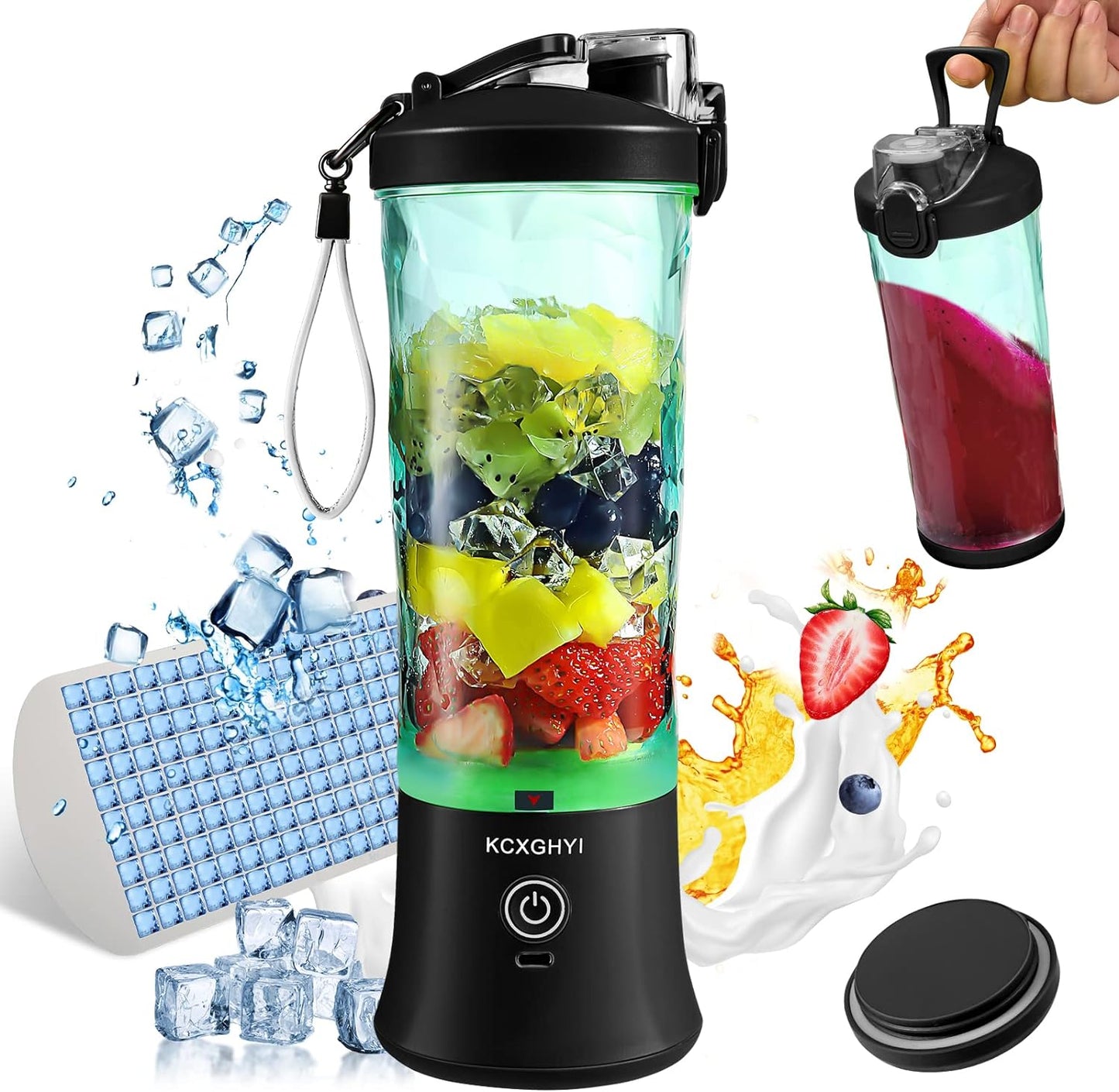 Portable 20 oz Mini Blender for Smoothies & Juices - BPA Free