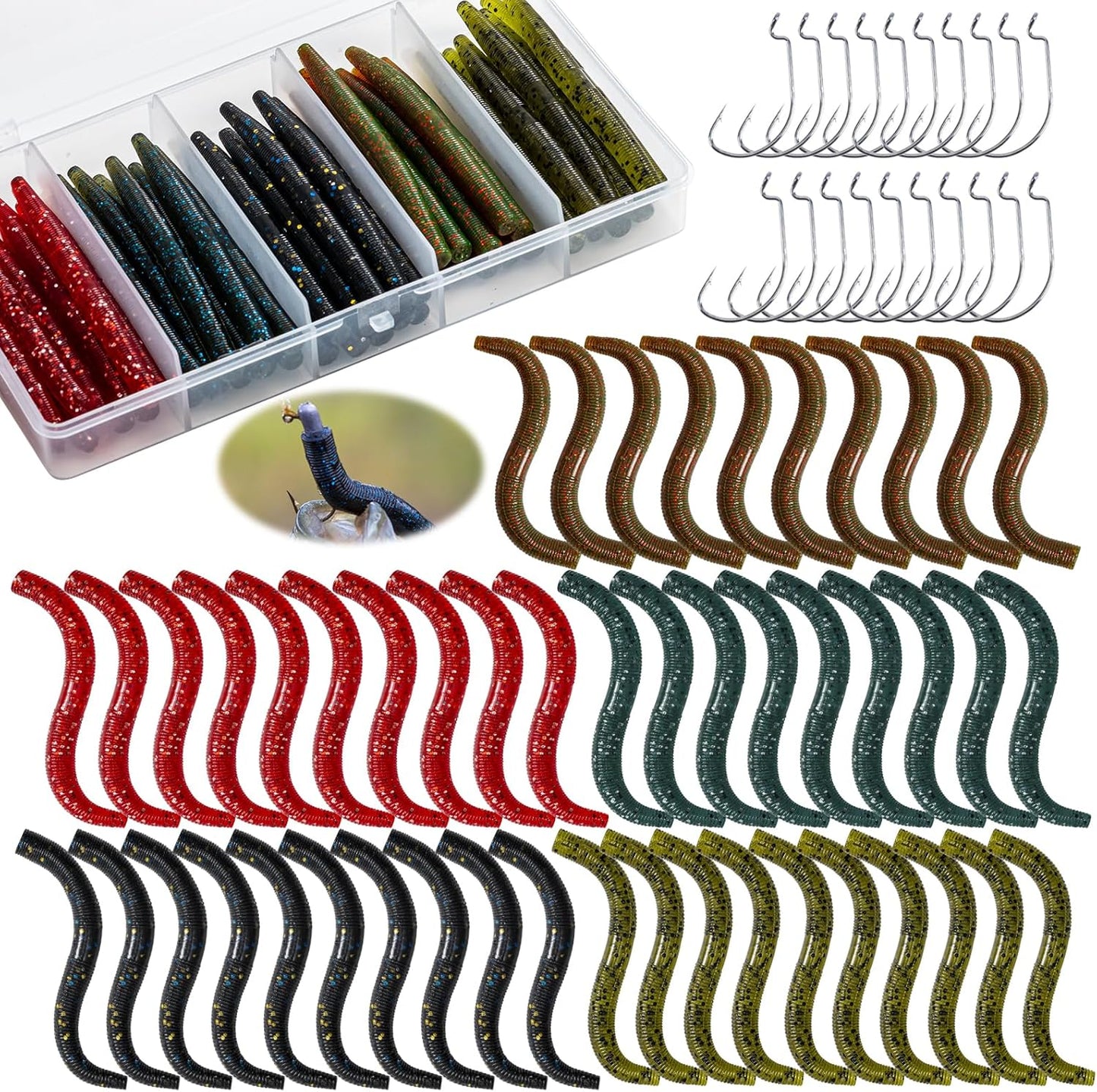 Goture Wacky Worm Bass Kit - Ultimate Wacky Rig Set