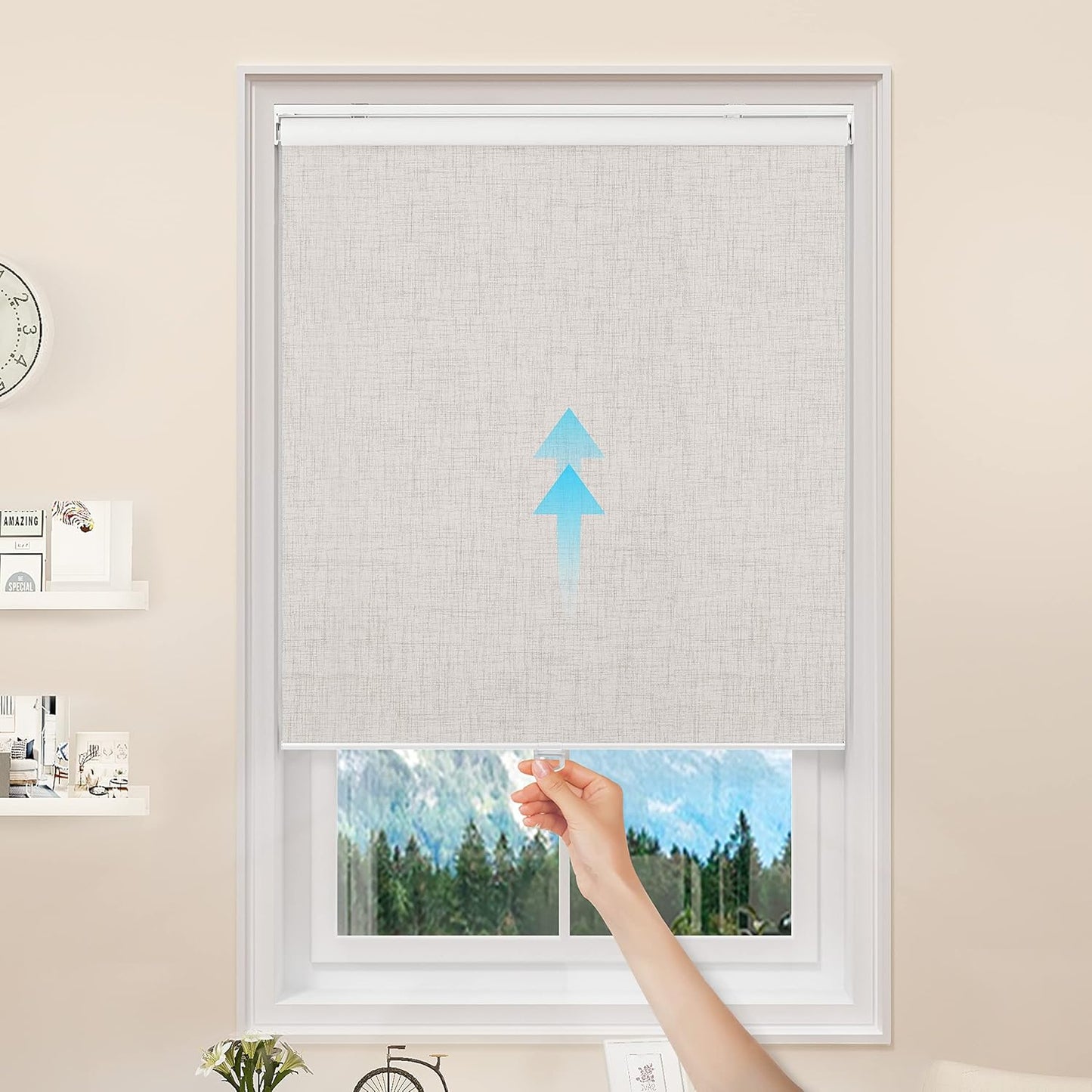 GENIMO 100% Blackout Roller Window Shades for Home and Office