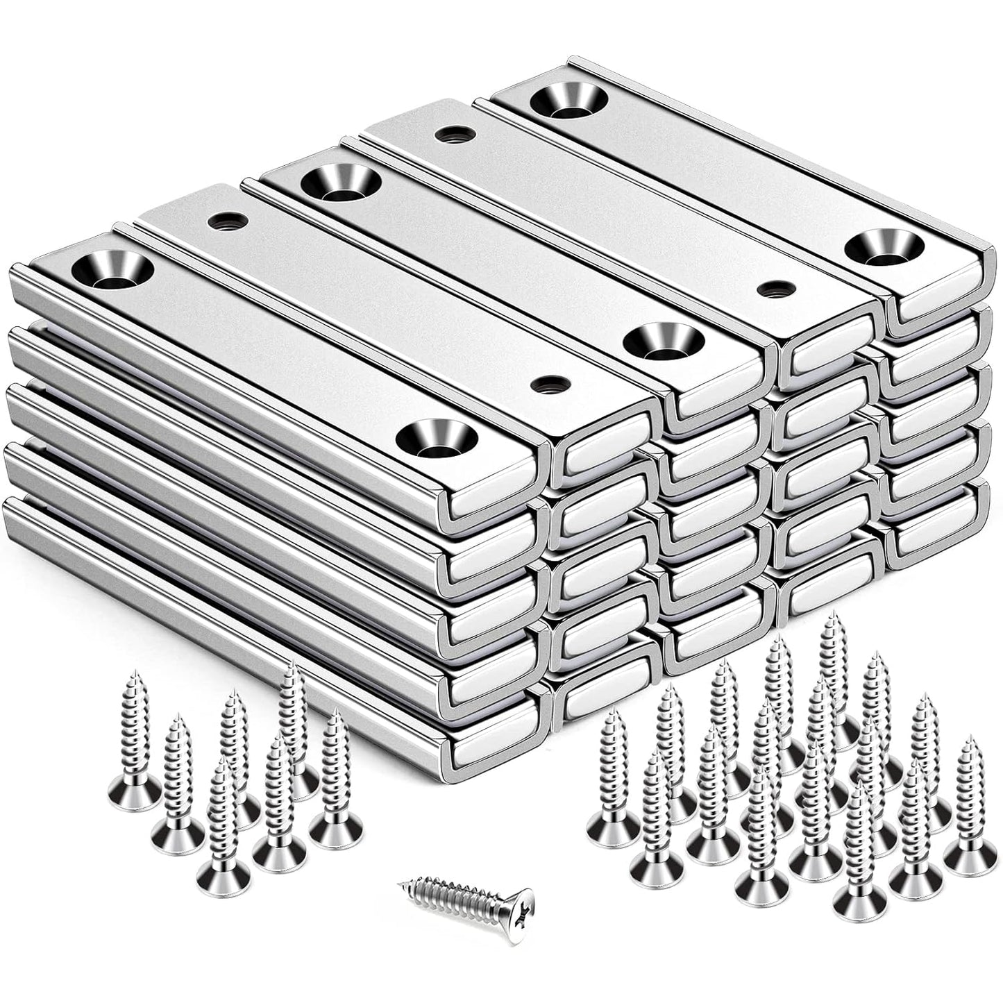 TRYMAG Strong Bar Magnets with Hole for Heavy Duty Use