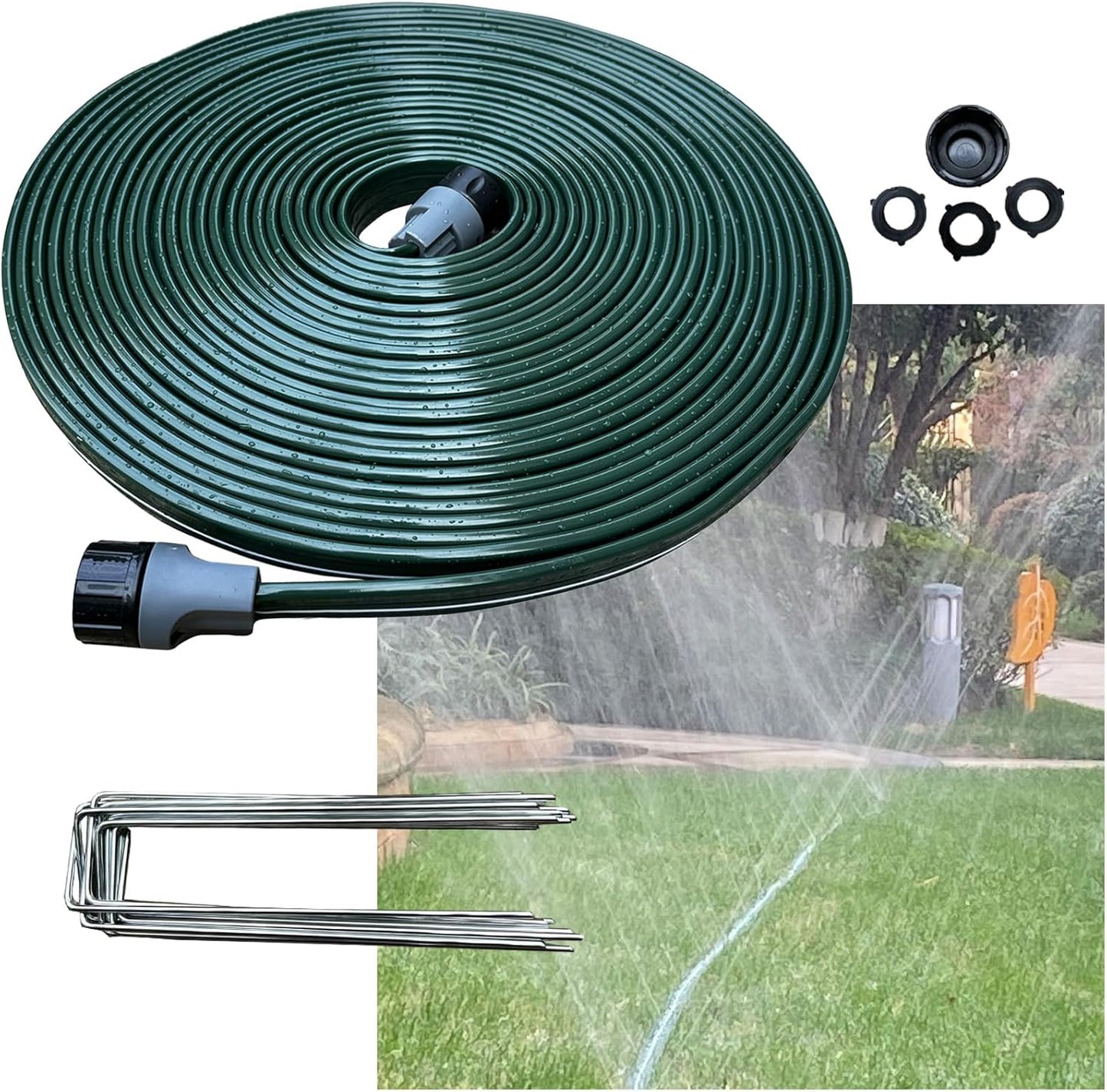 Watoo 2025 Sprinkler Hose & Soaker Hose for Your Yard
