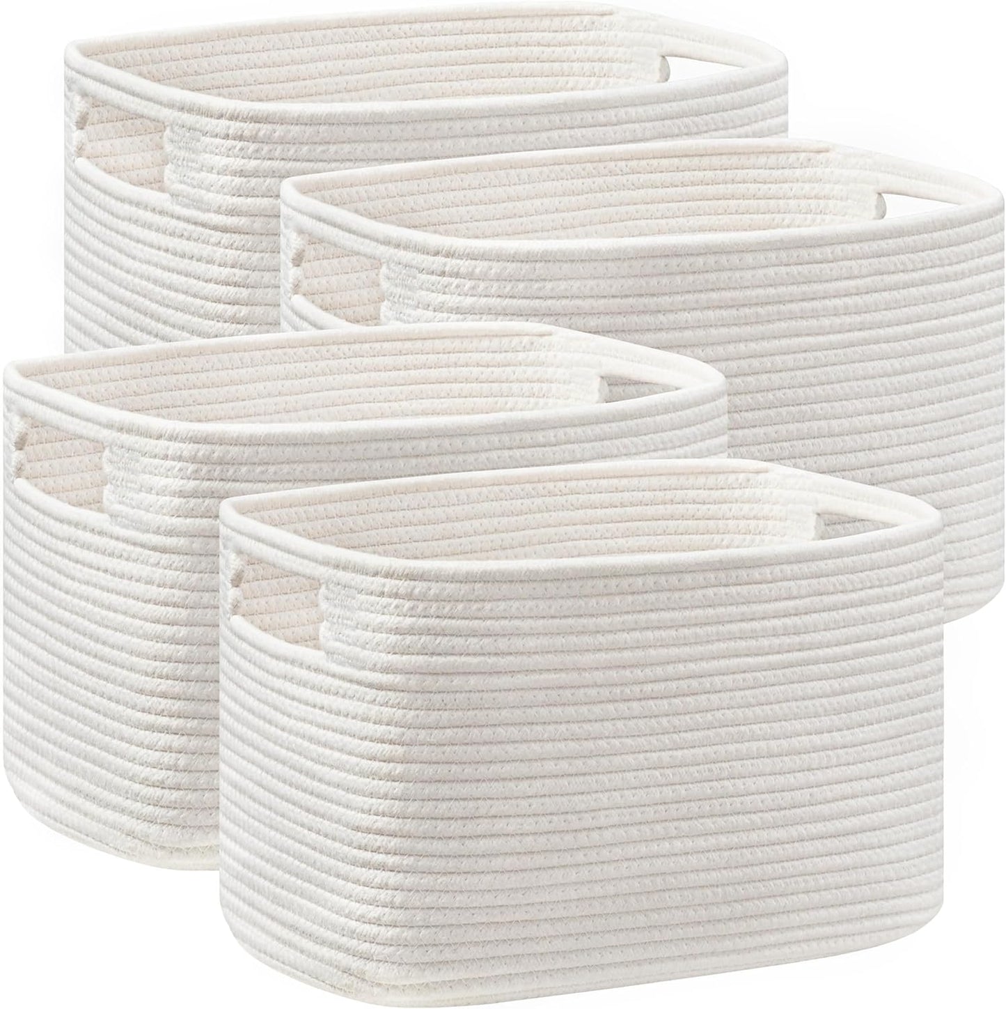 UBBCARE 4 Pack Shelf Baskets for Organizing Toys, Clothes & More