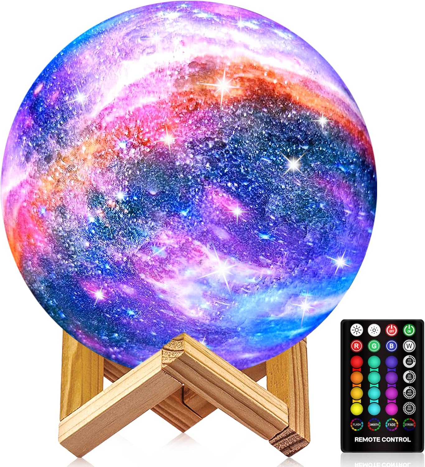 Moon Lamp with 16 Colors - Galaxy Night Light for Kids and Family