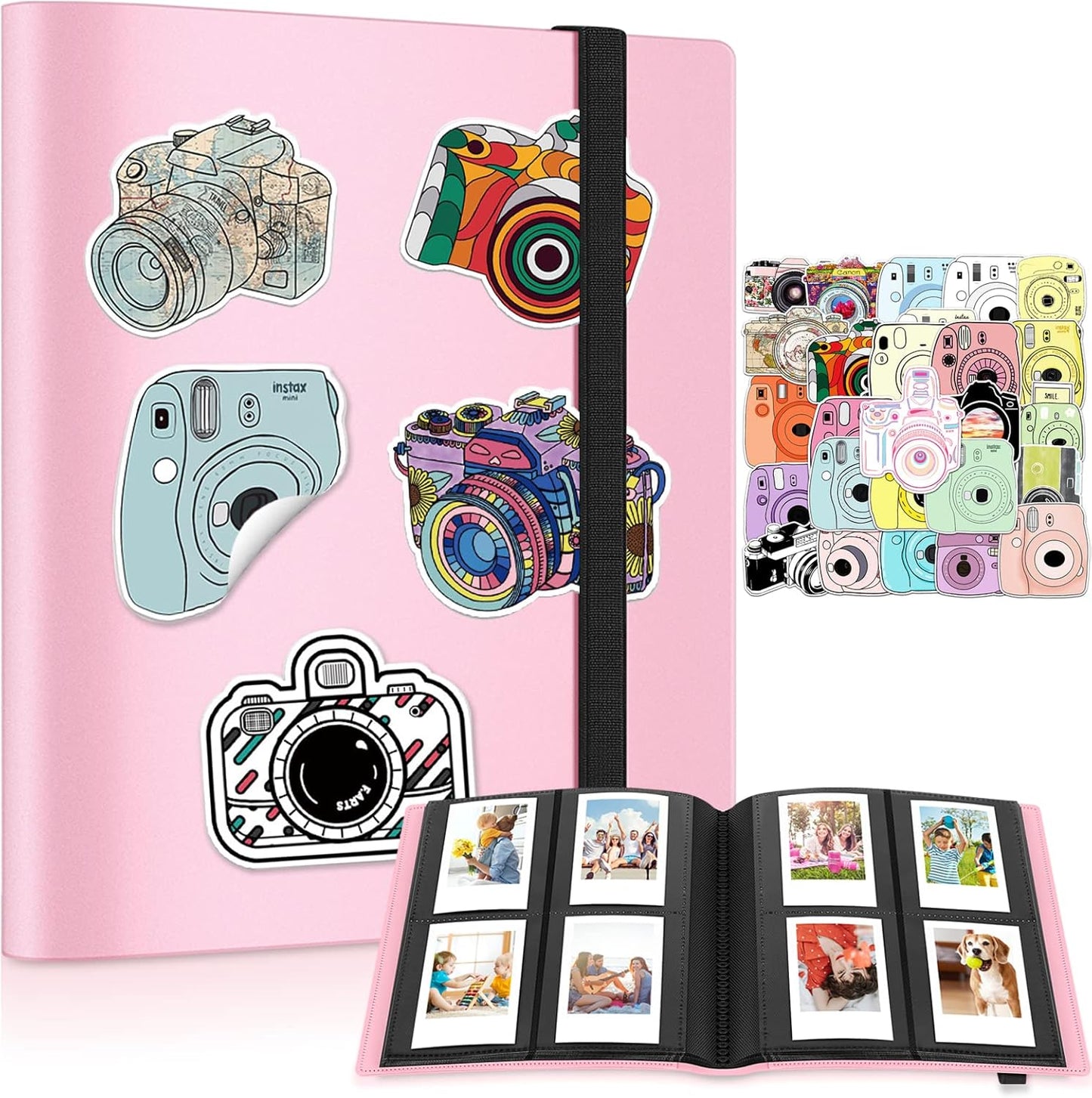Ablus Mini Photo Album for Instant Cameras (160 Pockets, Pink)