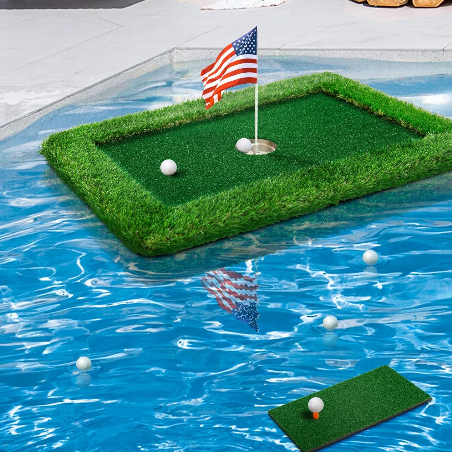 Floating Golf Green for Pool - Perfect for Fun Outdoor Games