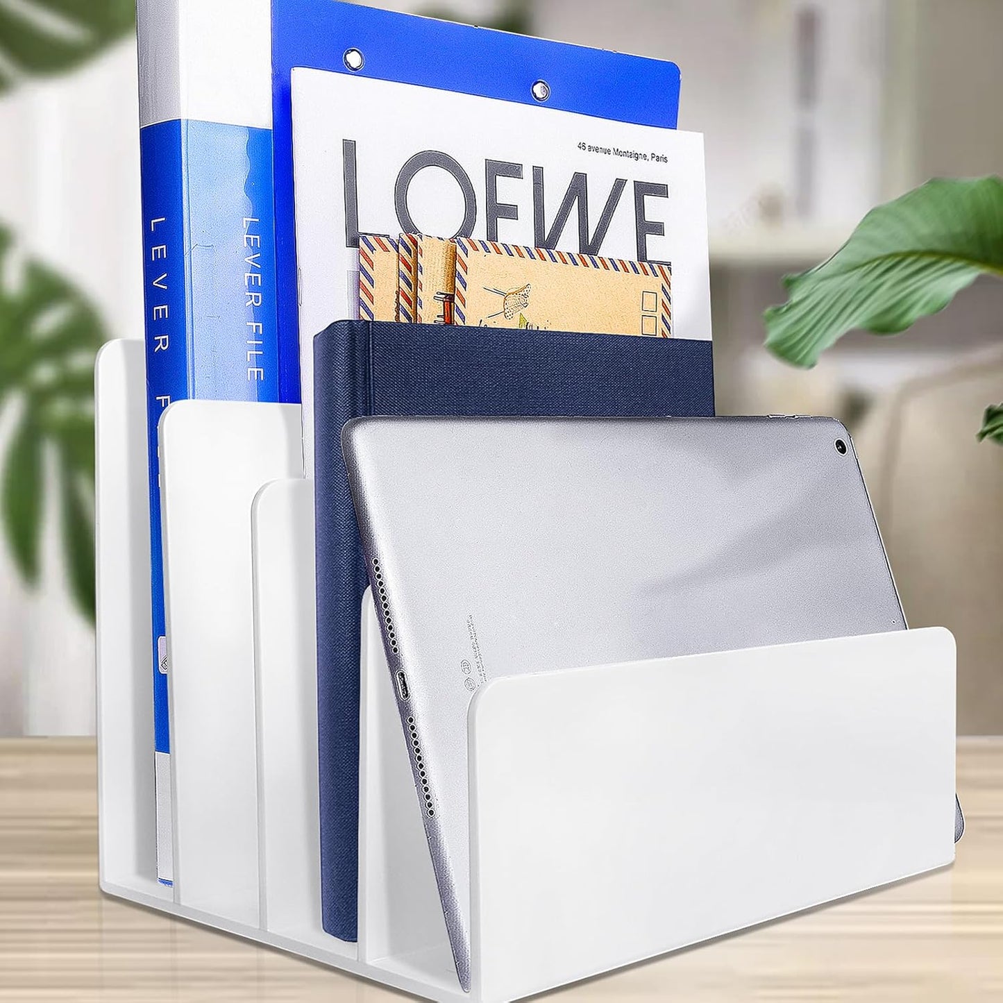 2PCS Acrylic File Organizer for Desk - Sturdy & Stylish Solution