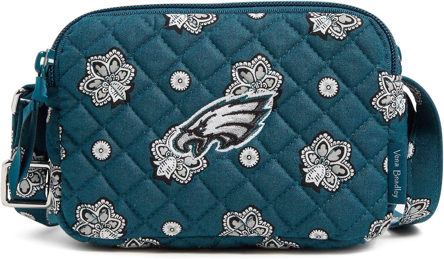 Vera Bradley Women's Cotton NFL Small Stadium Crossbody Bag