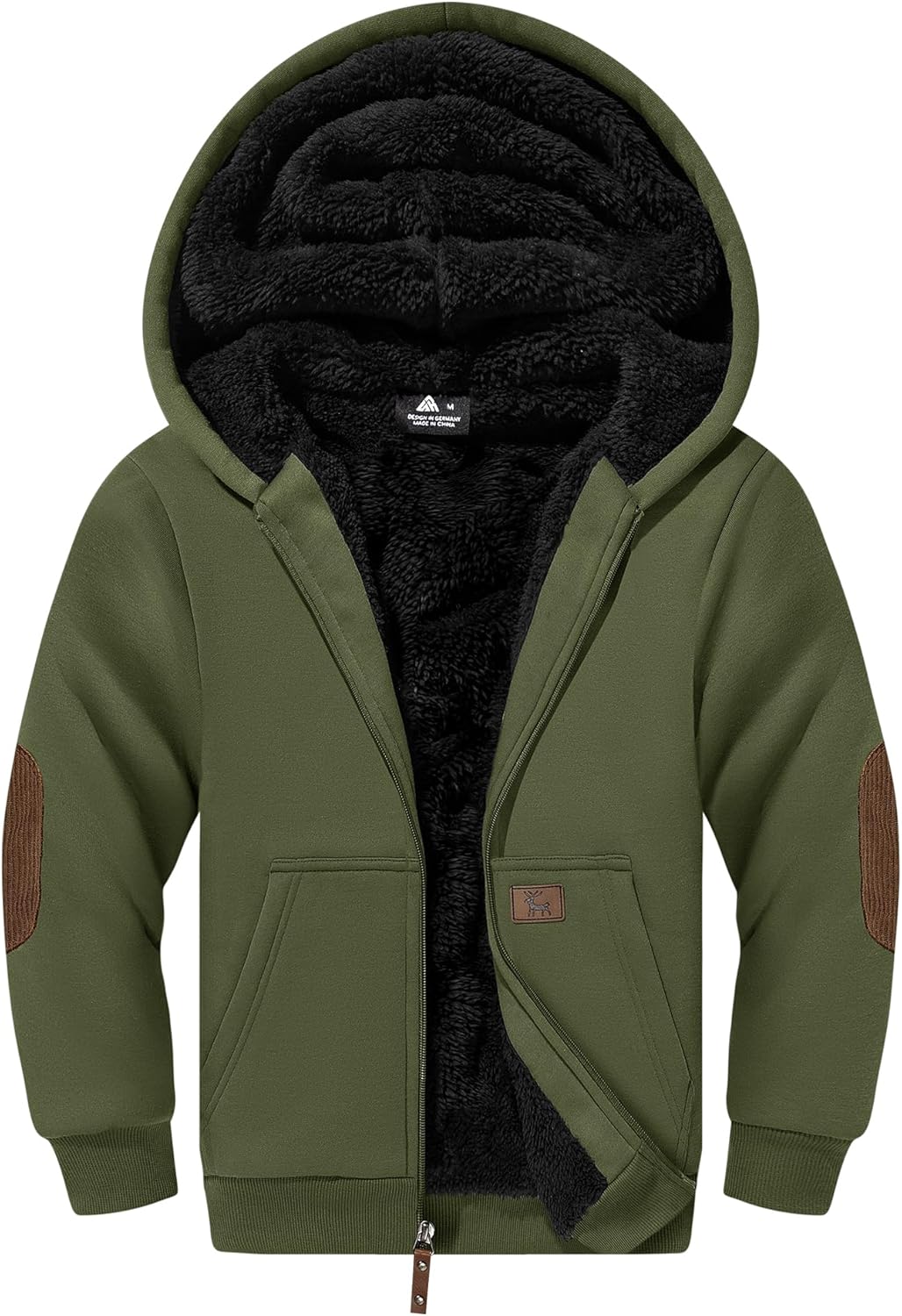 SWISSWELL Unisex Fleece Hoodie for Kids - Cozy Winter Jacket