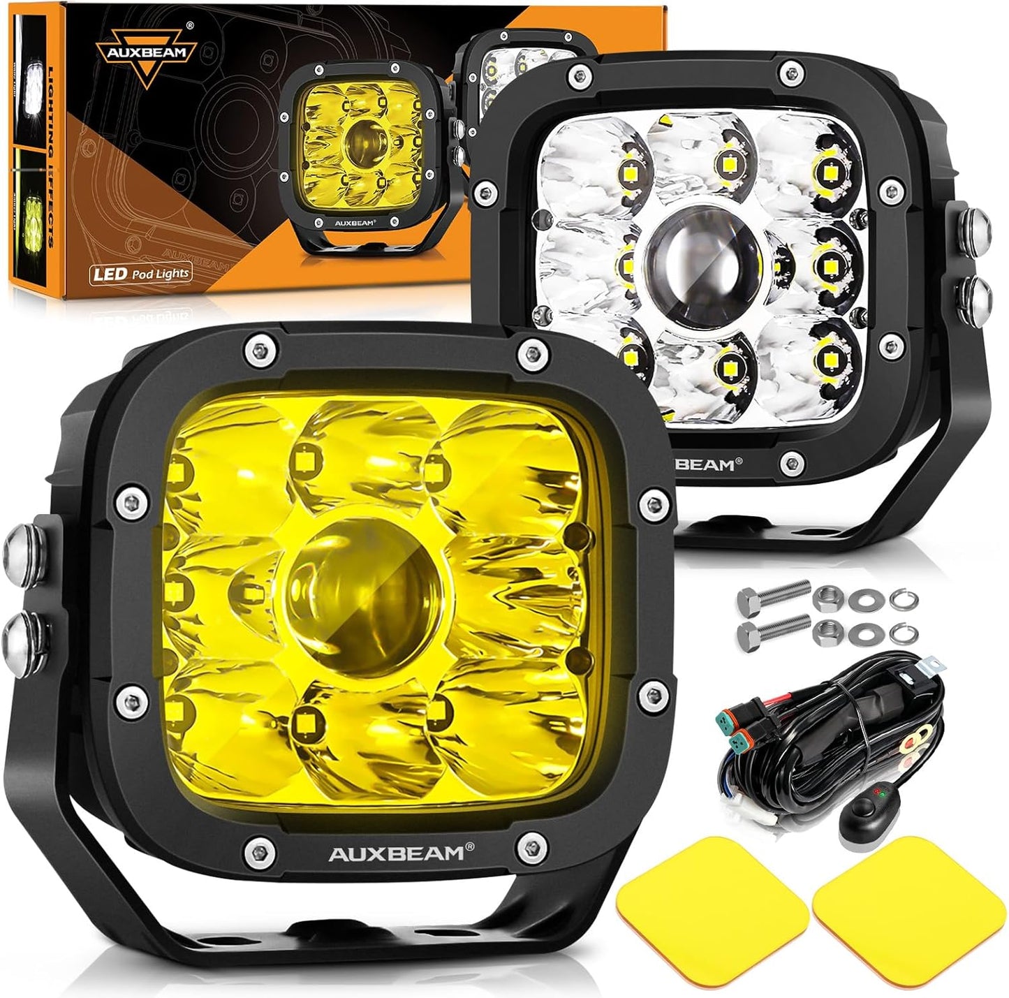 Auxbeam 5 Inch LED Pods: Super Bright Offroad Driving Lights