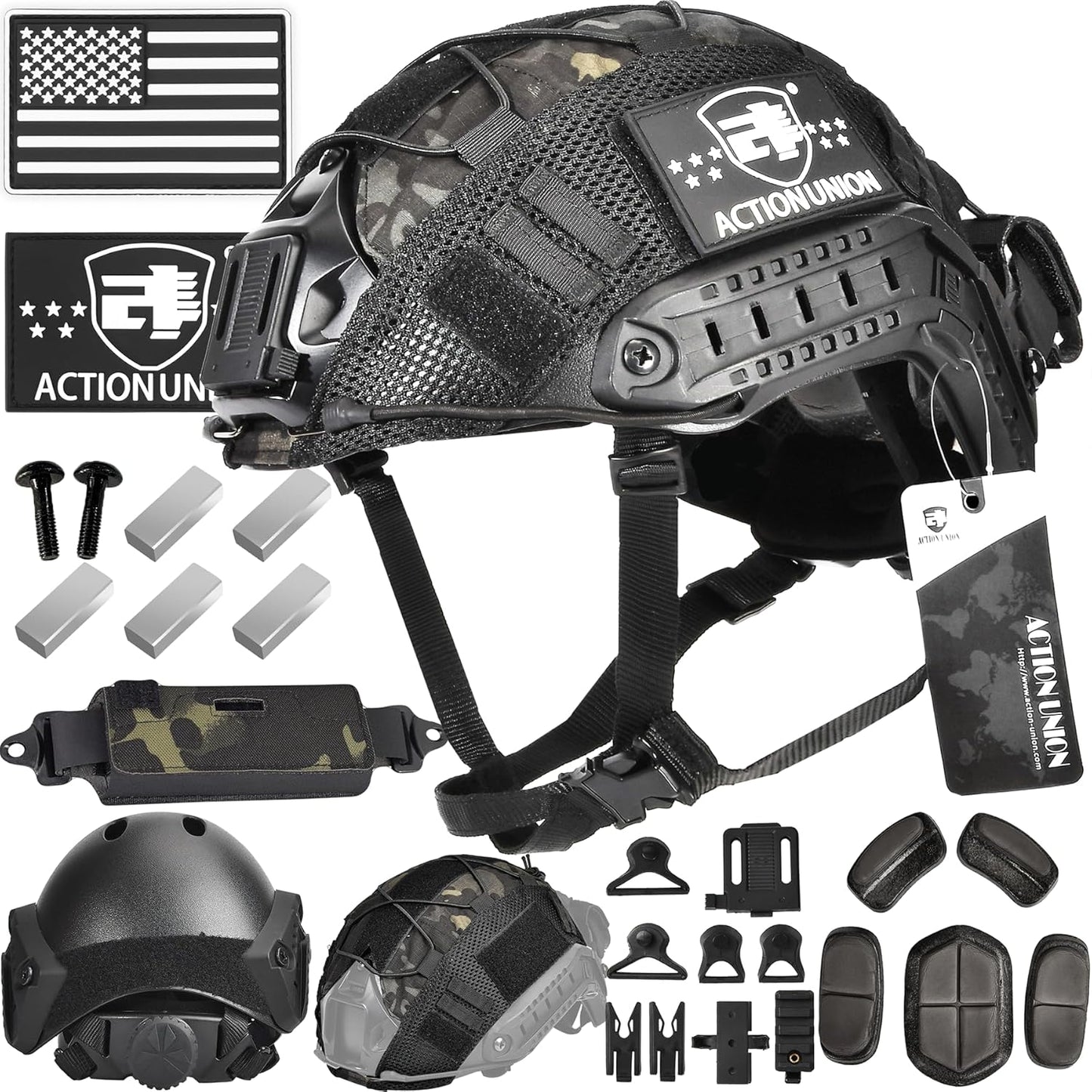 ACTIONUNION PJ Tactical Helmet Set | Pro Protection