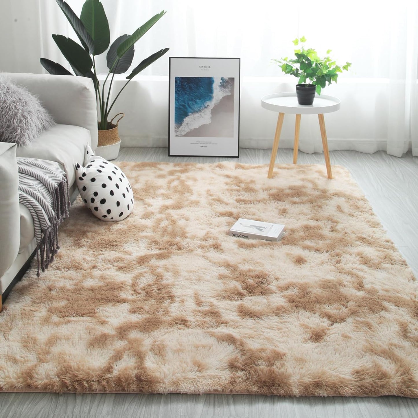 Shag Area Rugs for Bedroom Living Room, Ultra Soft Fluffy Design