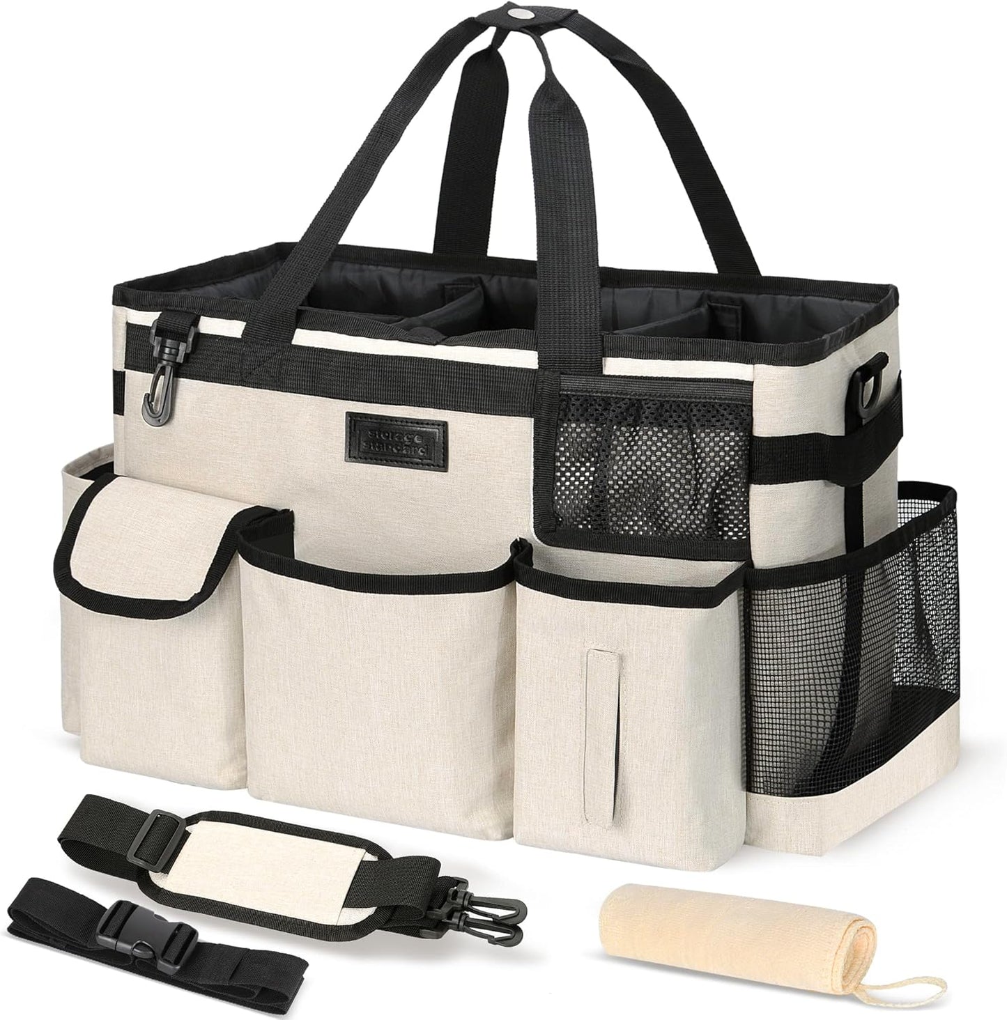 Cleaning Caddy Organizer with Handle for House & Bathroom Use