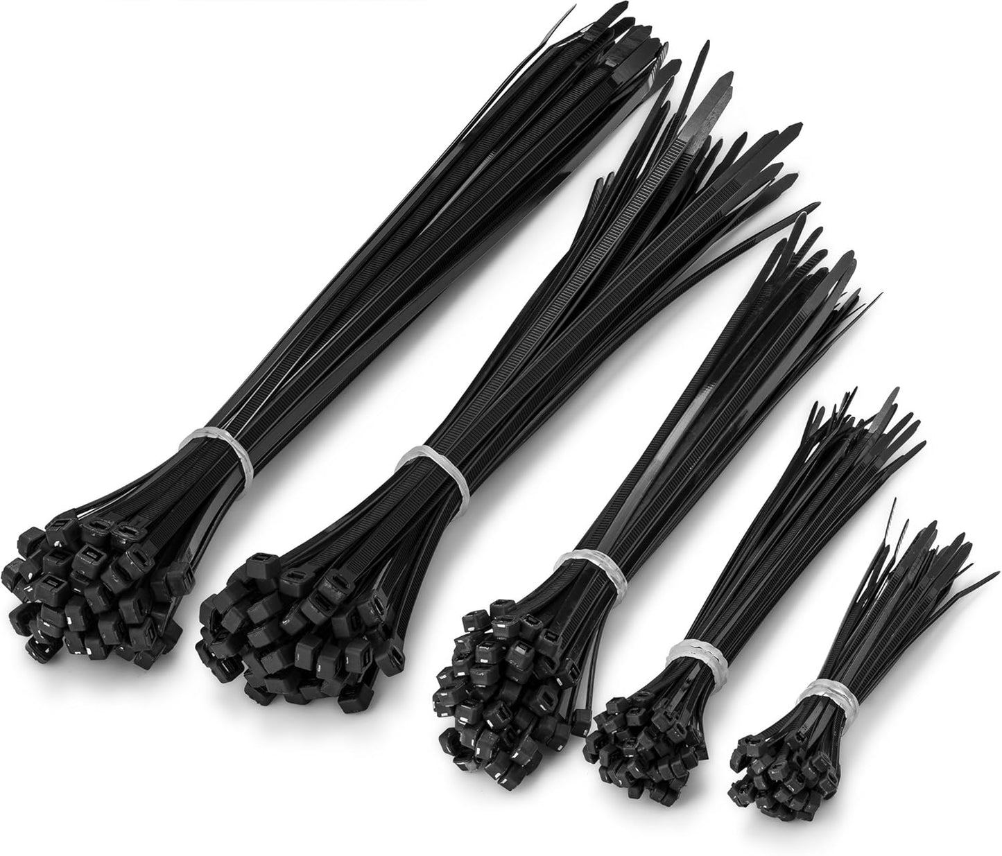 250pc Self-Locking Cable Ties in Assorted Sizes - FIXSON Ultimate Cable Management
