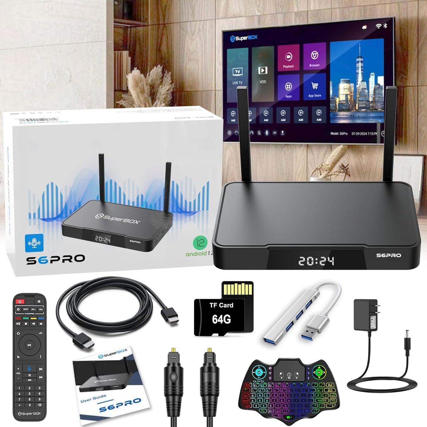 Latest Version S6 Voice Command Remote Control with Upgrade