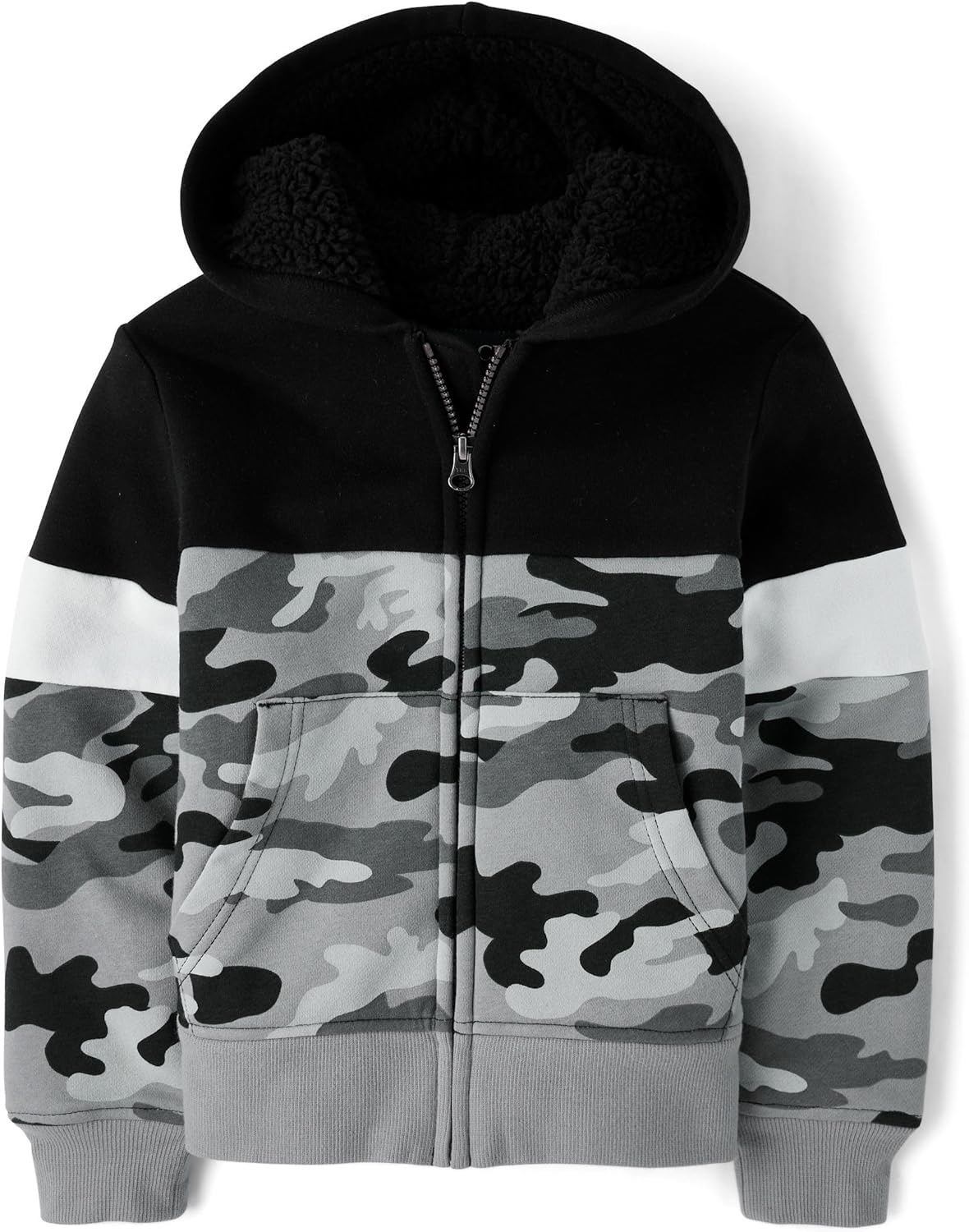 Cozy Sherpa-Lined Boys' Hoodie by The Children's Place