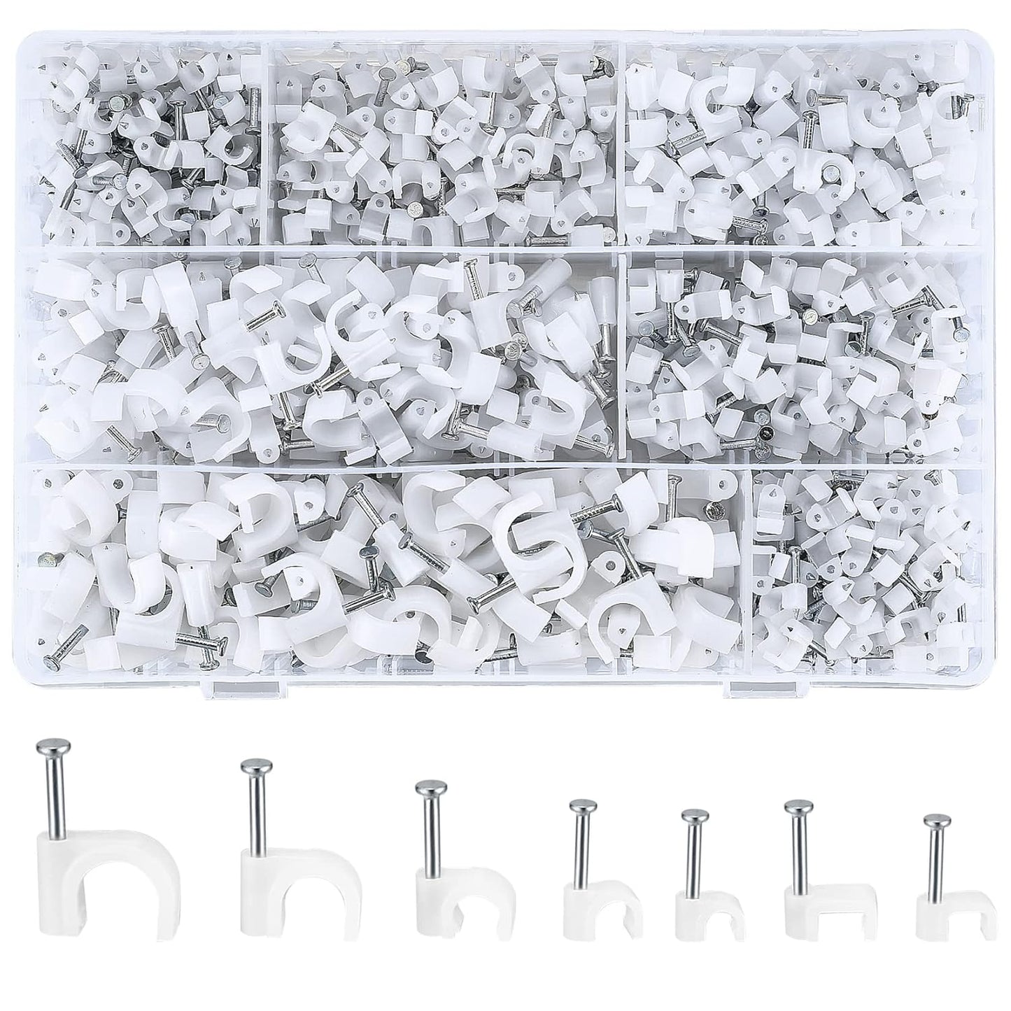 Organize Cables Fast with 700 Pcs Clips