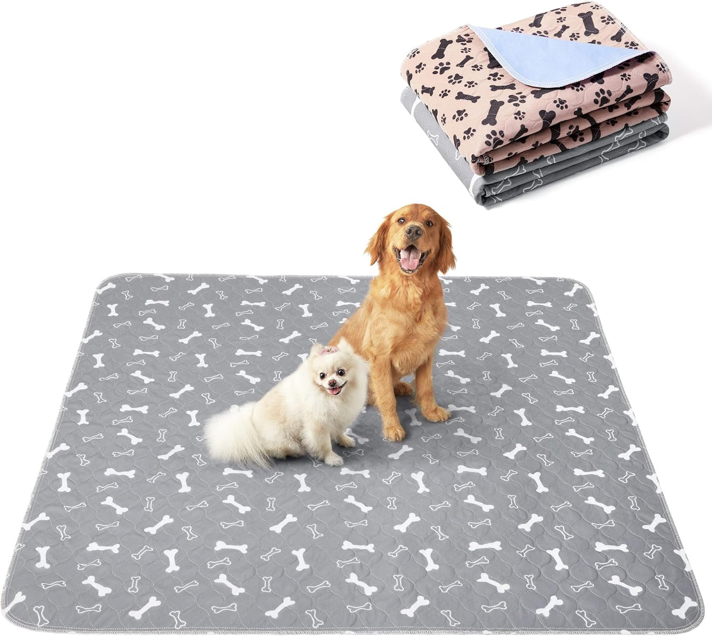 Eterish Reusable Washable Pee Pads for Dogs Extra Large 47in