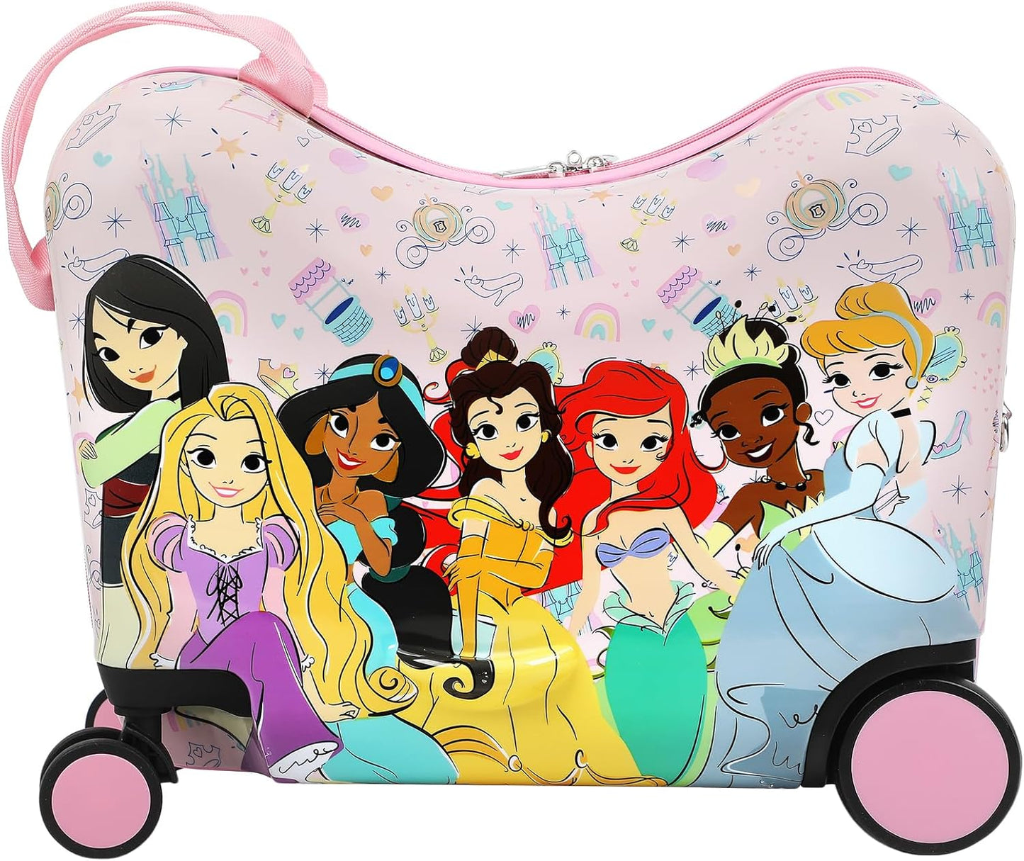 Bioworld Disney Princesses Ride-On Suitcase For Kids & Toddlers