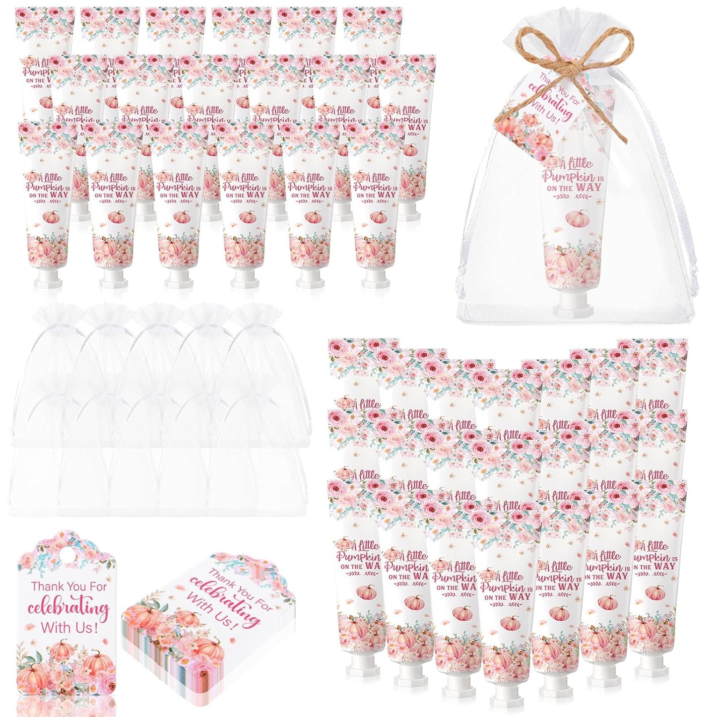 48 Sets Fall Hand Cream Bulk for Baby Shower Party Favors