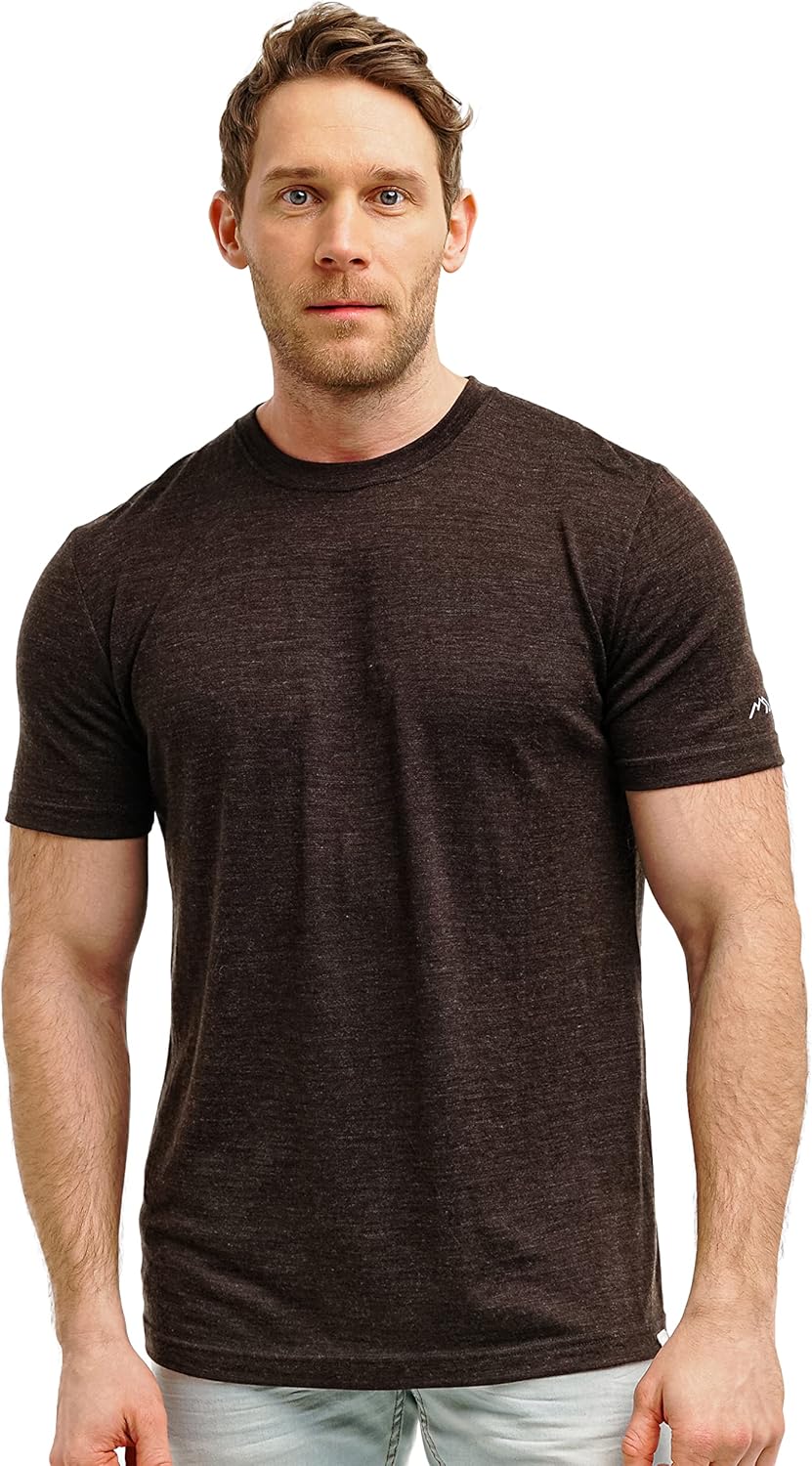 Merino Wool T-Shirt for Men - Lightweight Base Layer Comfort