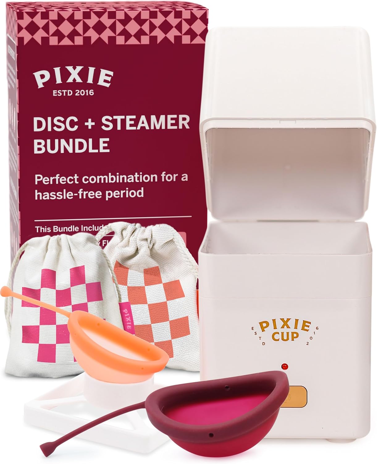 Ultimate Comfort & Cleanliness: Pixie Cup + Sterilizer