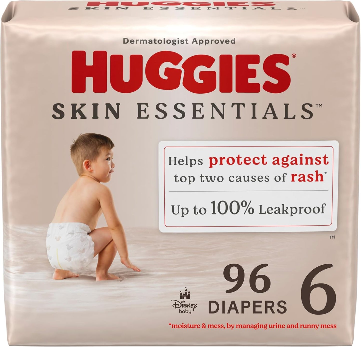 Huggies Size 6 Skin Essentials Diapers, 96 Count - Ultimate Comfort!
