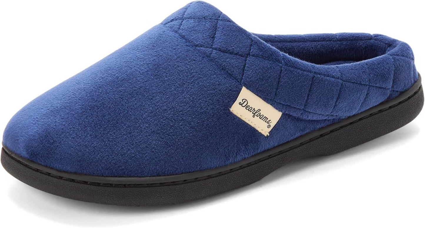 Darcy Velour Clog Slippers for Women with Memory Foam Comfort